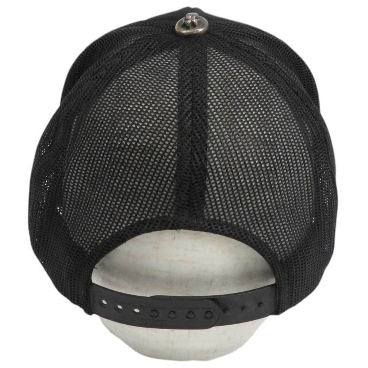 Chrome Hearts CHROME HEARTS Black Leather Patch Trucker Cap Size ONE SIZE - 4 Thumbnail