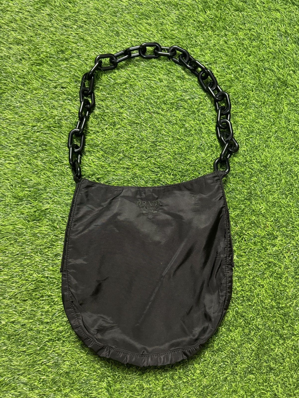 Prada prada black tessuto chain shoulder bag Size ONE SIZE - 3 Thumbnail