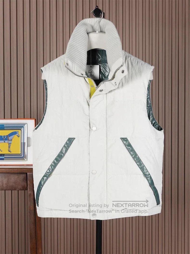 Hermes Hermes Grayish White Down Vest Size US M / EU 48-50 / 2 - 1 Thumbnail