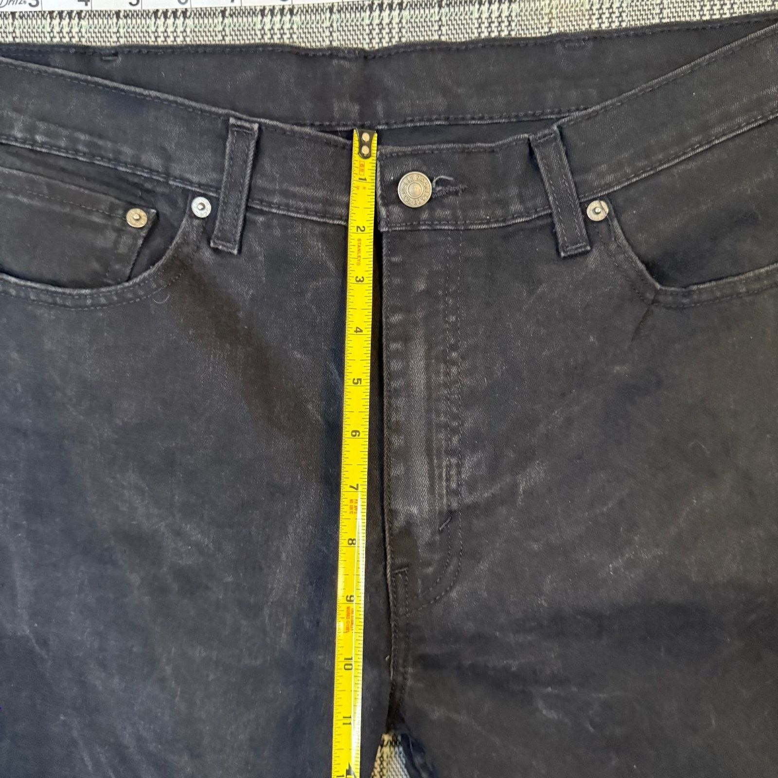 Levi's Levi's 514 Men's Jeans Black Denim Straight Fit Size 38x32 Size US 38 / EU 54 - 4 Thumbnail