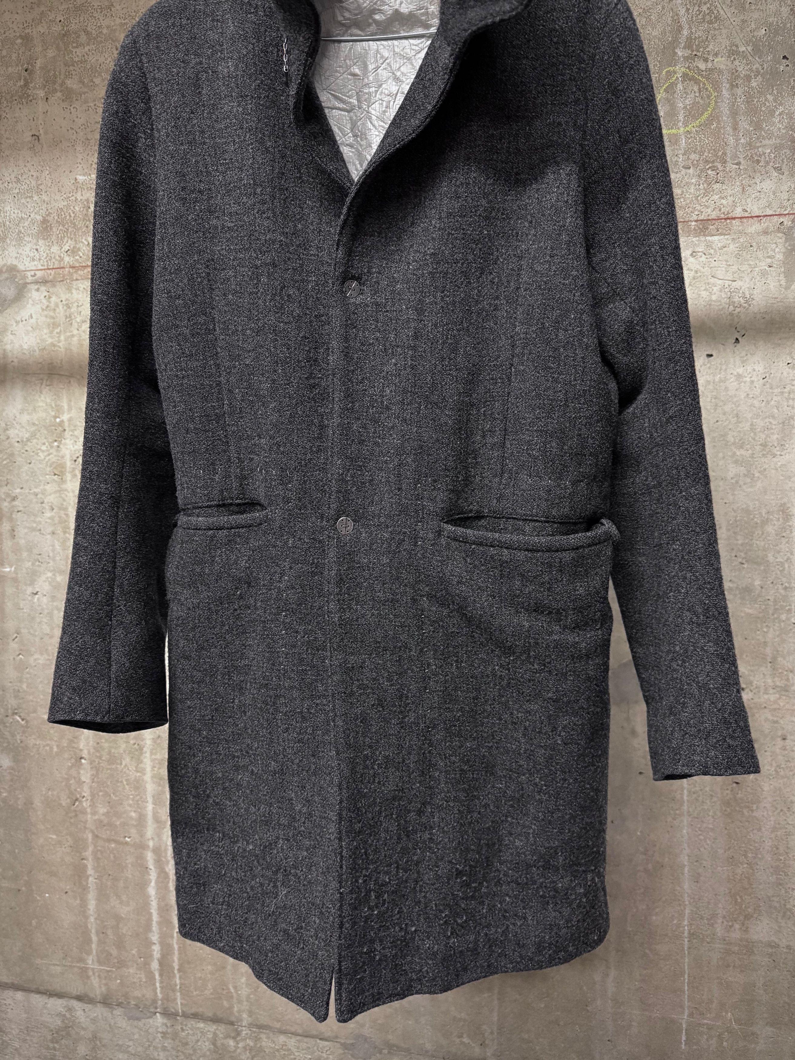 Taichi Murakami Taichi Murakami Cashmere Tweed High Neck Coat Size US M / EU 48-50 / 2 - 8 Thumbnail