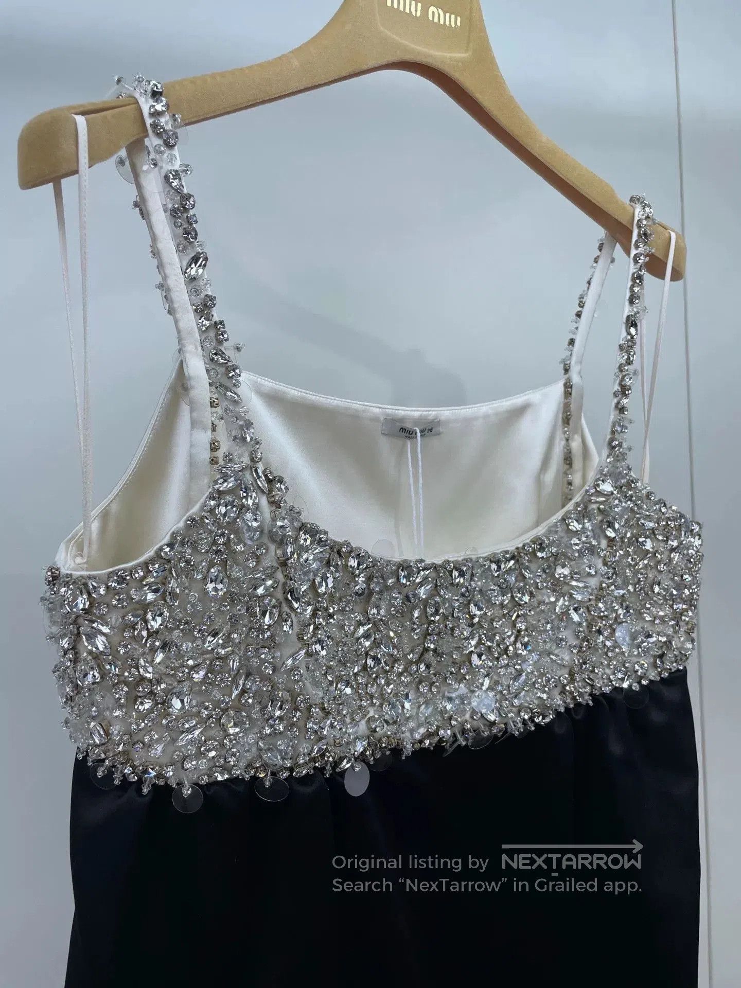 Miu Miu Miu Miu Black White Diamond Slip Dress. Size S / US 4 / IT 40 - 3 Thumbnail