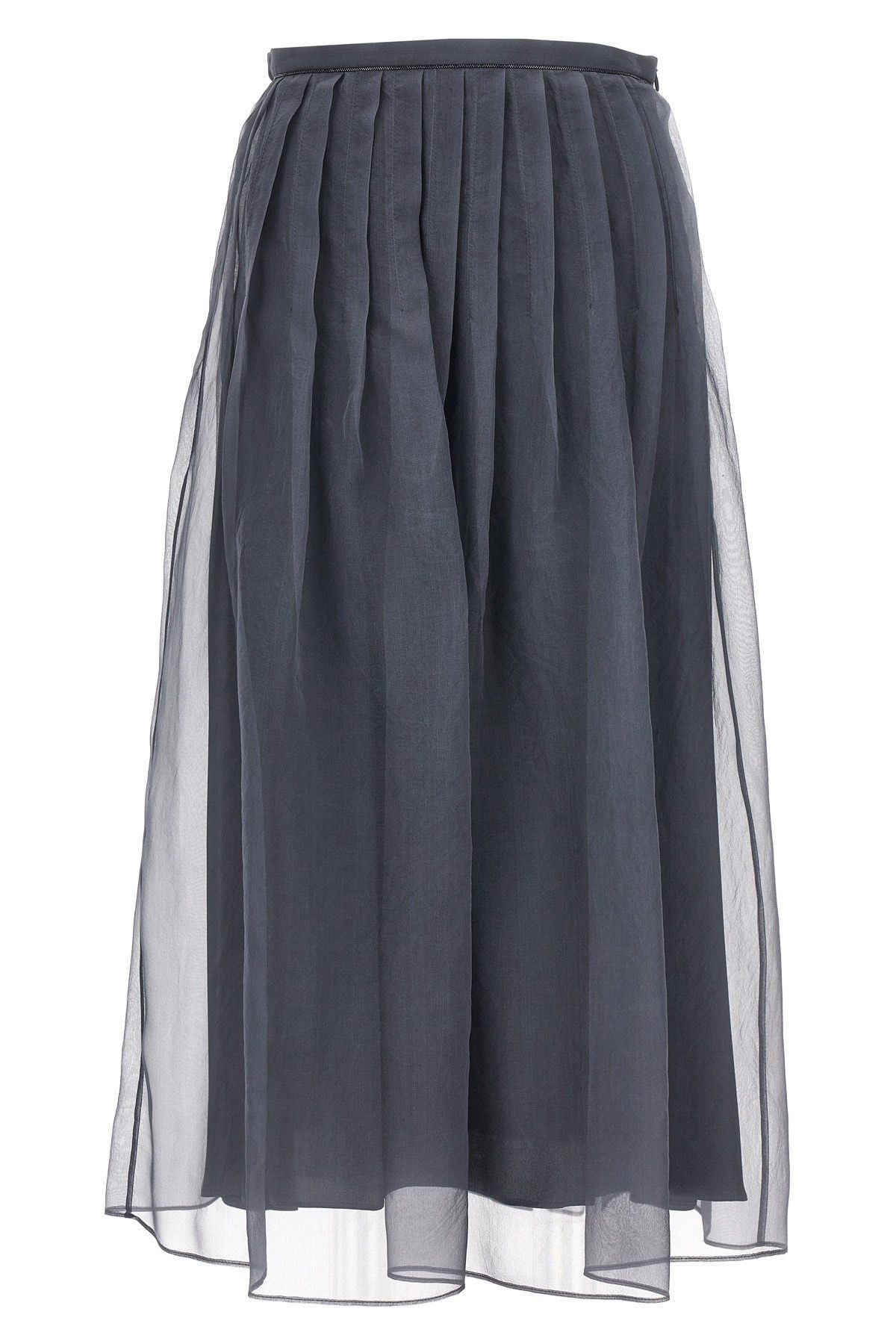 Jupe Maxi Plissée Brunello Cucinelli - Tulle Floral - Taille US 6/IT 42 - Neuf Avec étiquettes