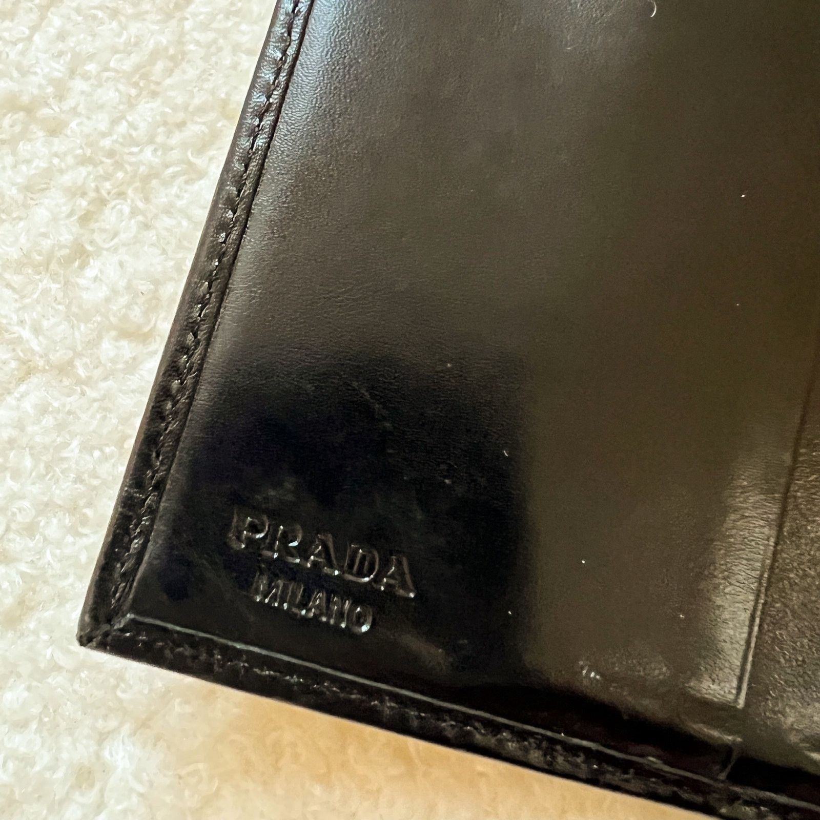 Prada PRADA Black Leather Wallet Size ONE SIZE - 9 Thumbnail