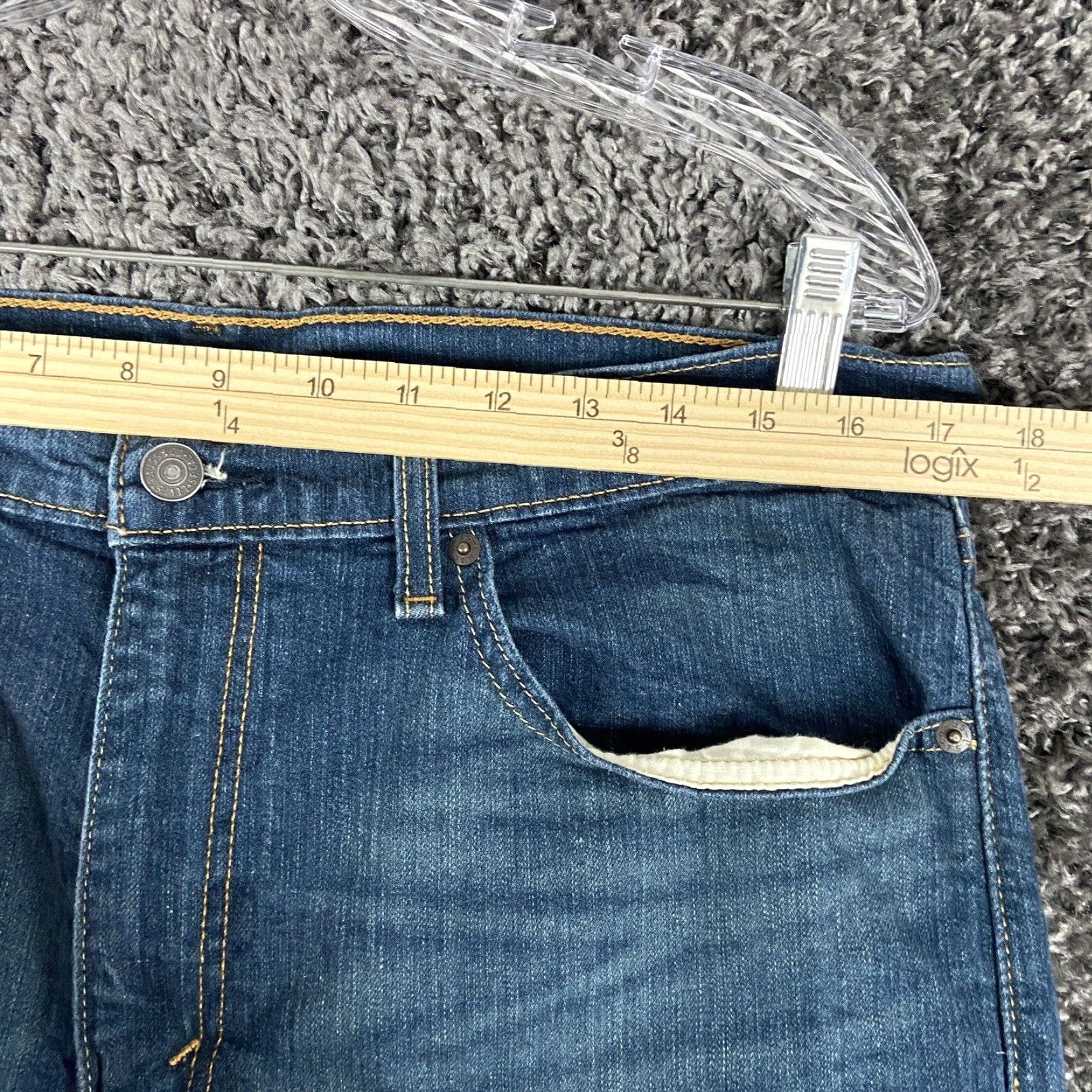 Levi's Levi's 502 Straight Jeans Adult 36x31 Blue Mens Size US 36 / EU 52 - 6 Thumbnail
