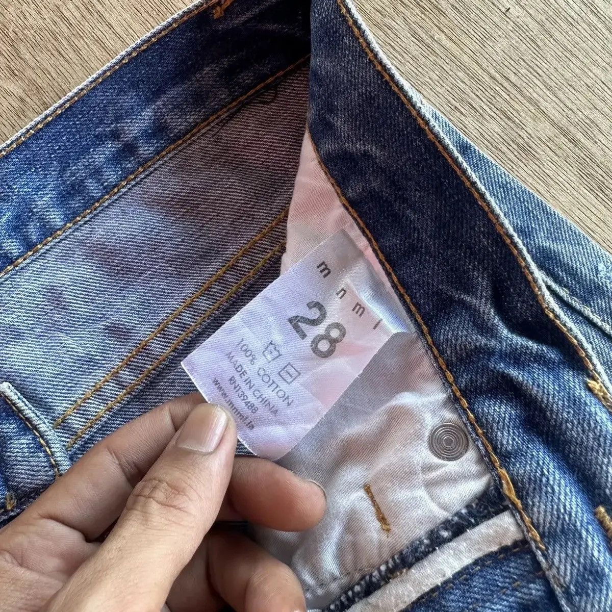 MNML DESTROYED🔥🔥 VINTAGE MNML JEANS ZIPPER LEGS DENIM PANTS Size US 29 - 11 Thumbnail
