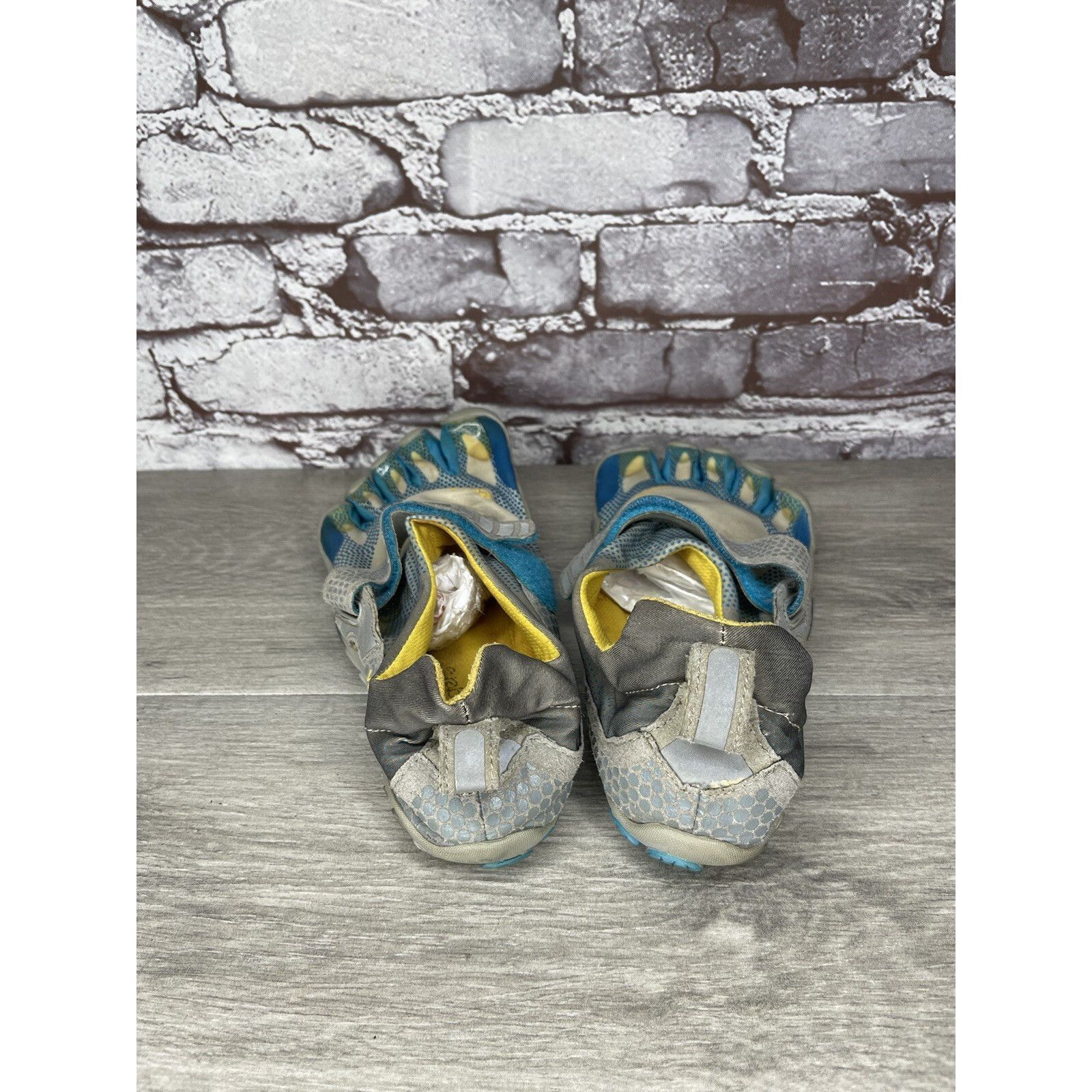 Vibram VIBRAM FiveFingers Gray Blue Textile Barefoot Running Shoes Size US 7.5 / IT 37.5 - 3 Thumbnail