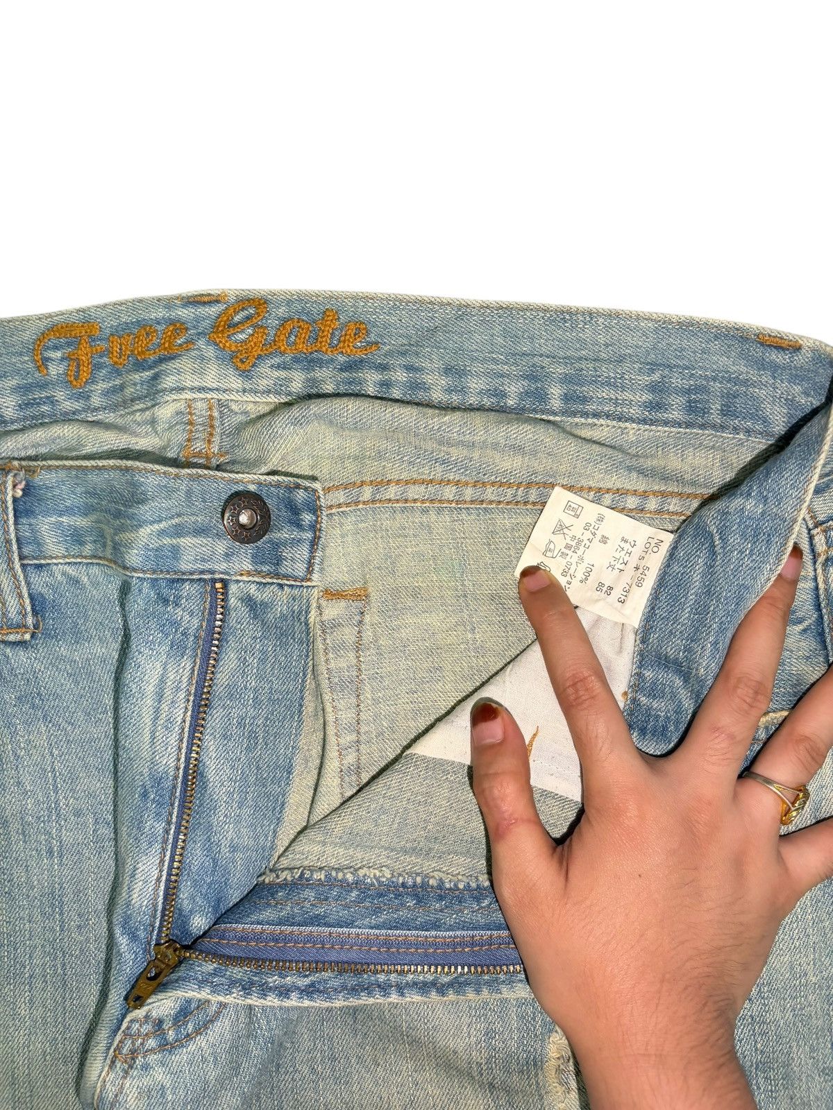 Fubu Vintage Japanese Brand Mud Wash Distress Baggy Jeans Size US 32 / EU 48 - 5 Thumbnail