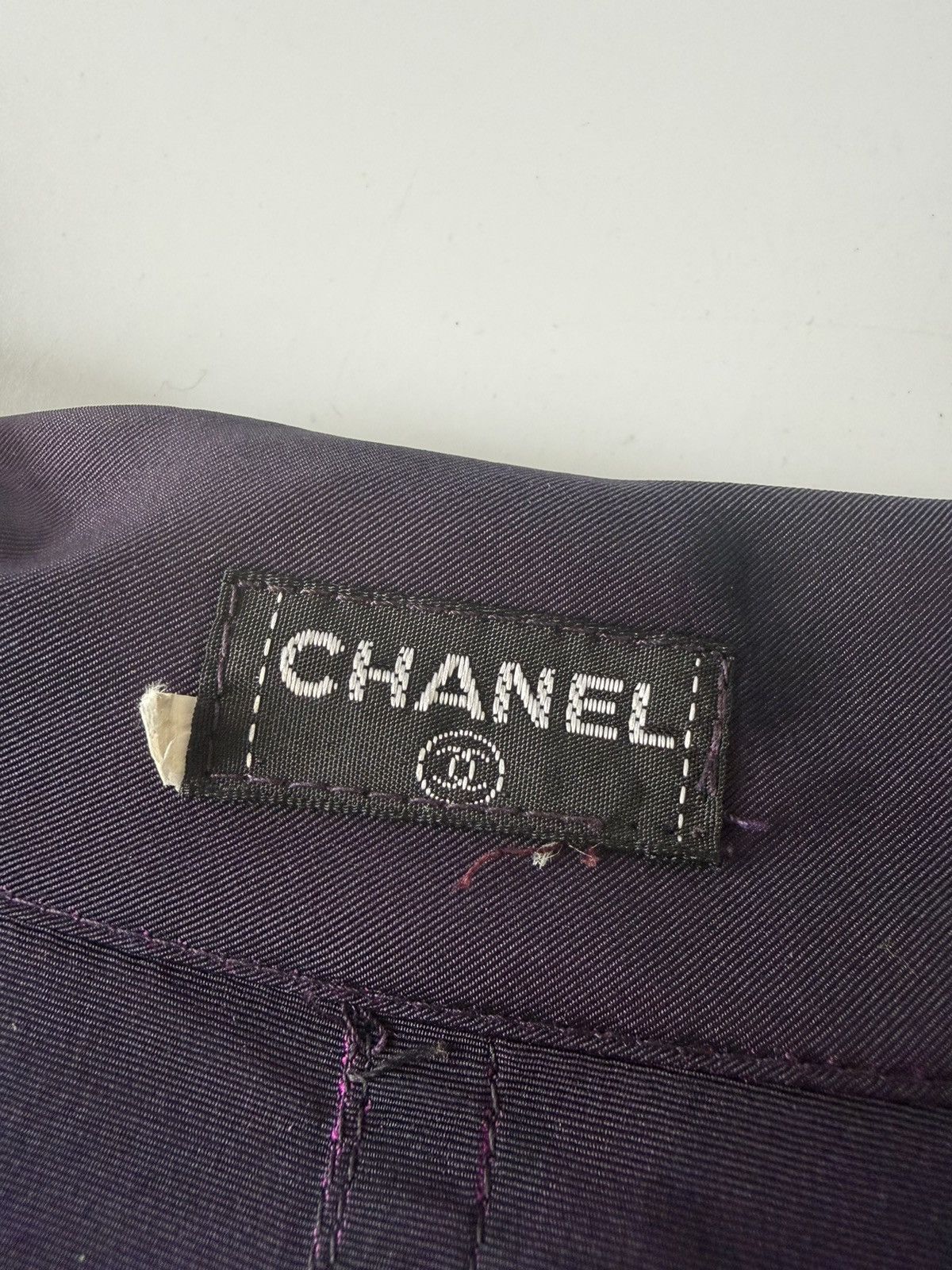 Chanel Chanel Double-Breasted Purple Coat Size L / US 10 / IT 46 - 7 Thumbnail