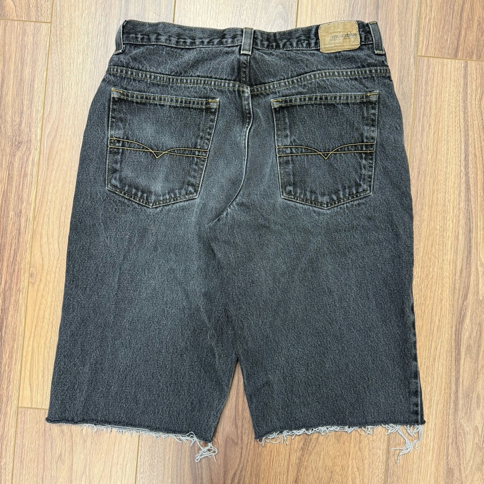Anchor Blue Vintage Anchor Blue Baggy Jean Shorts Mens 34 (33x14.5) Fade Size US 34 / EU 50 - 2 Thumbnail