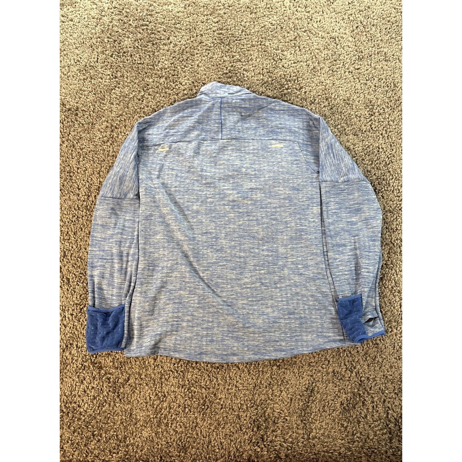 Nike Nike Running Therma-Sphere Jacket Mens L Blue 1/4 Zip Reflective Breathable All Seasons Sports Running Jacket Mens Size US L / EU 52-54 / 3 - 5 Thumbnail