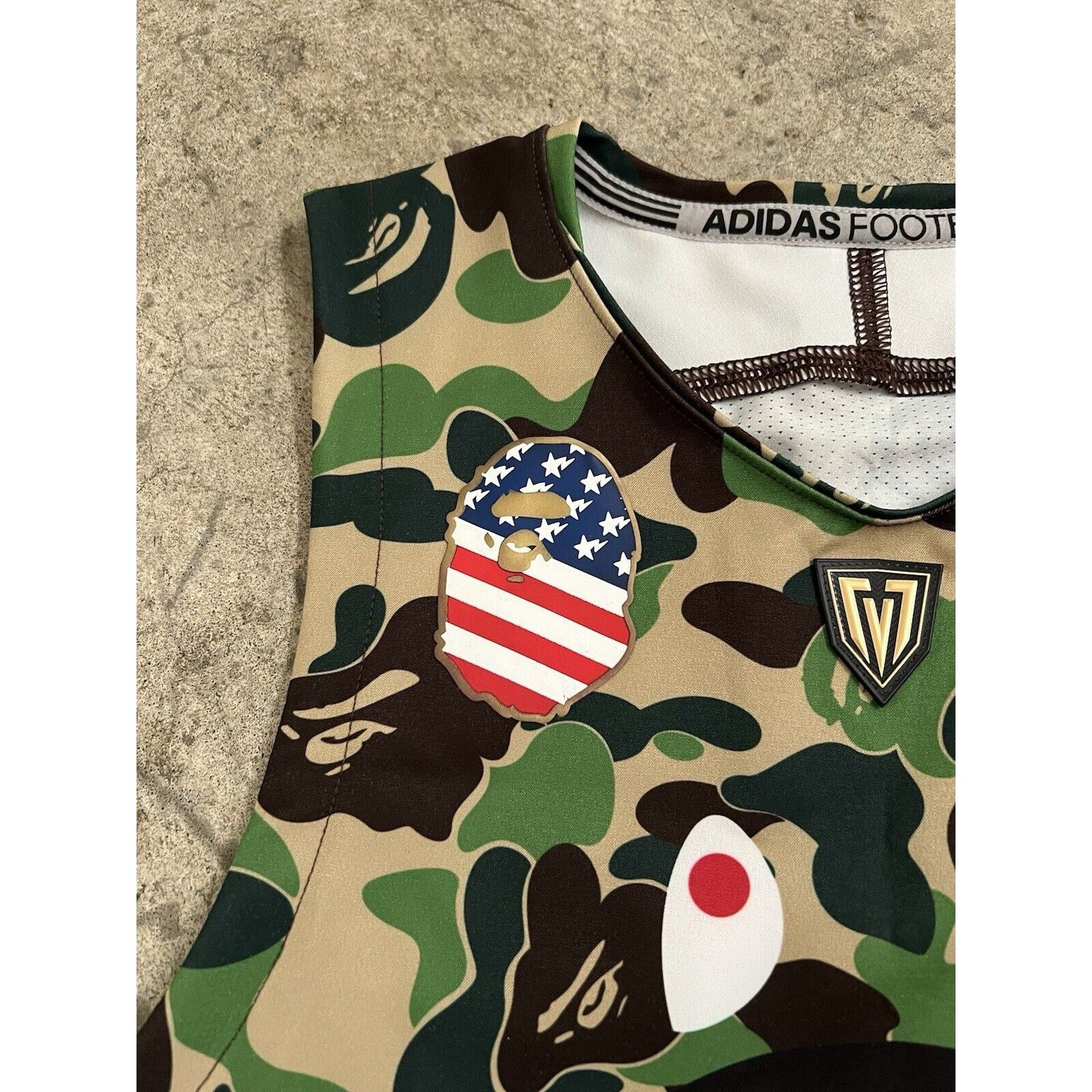 Bape BAPE x Adidas Camo Shark Jersey Super Bowl 7x7 Player Issue Size US M / EU 48-50 / 2 - 7 Thumbnail