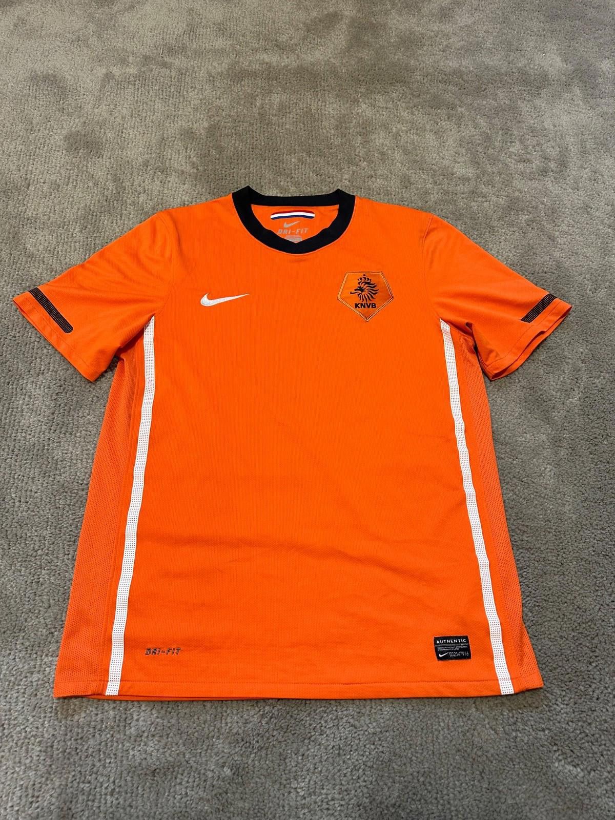 Nike Netherlands 2010/2012 Nike Home Football Shirt Soccer Jersey Size US M / EU 48-50 / 2 - 1 Thumbnail