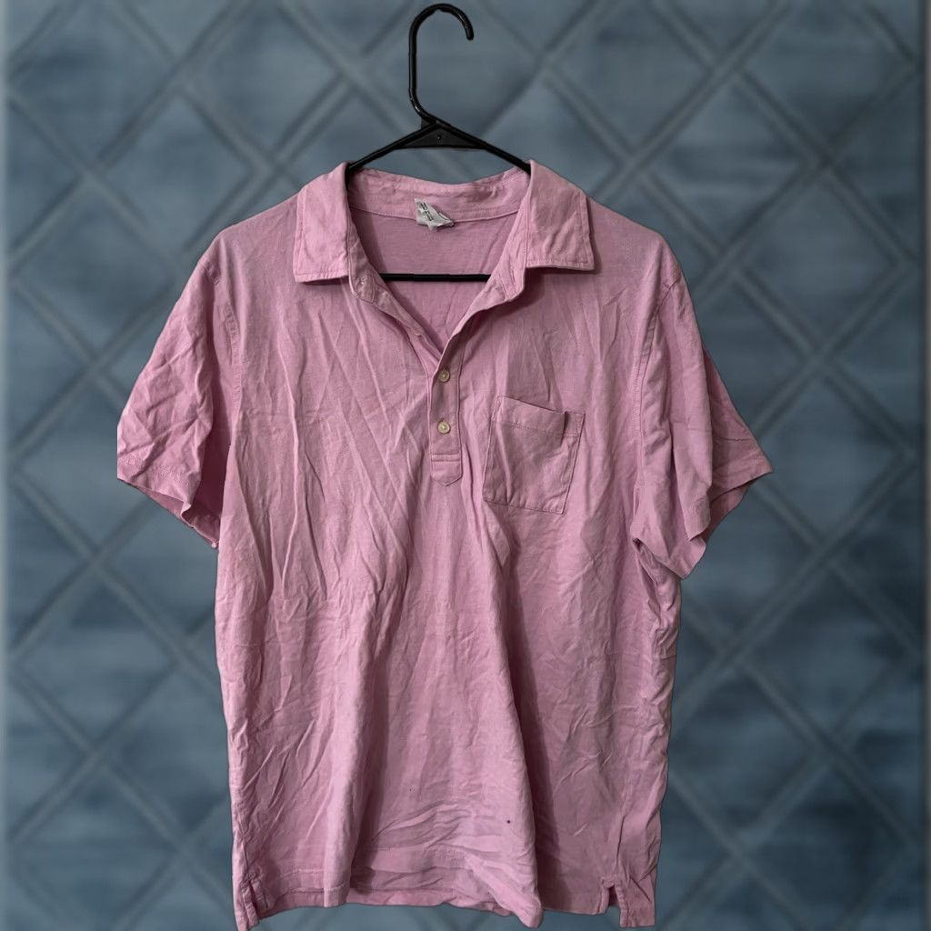 Brooks Brothers Brooks Brothers Shirt Adult XL Pink Cotton Polo Solid Logo Pocket Men Size US XL / EU 56 / 4 - 1 Thumbnail