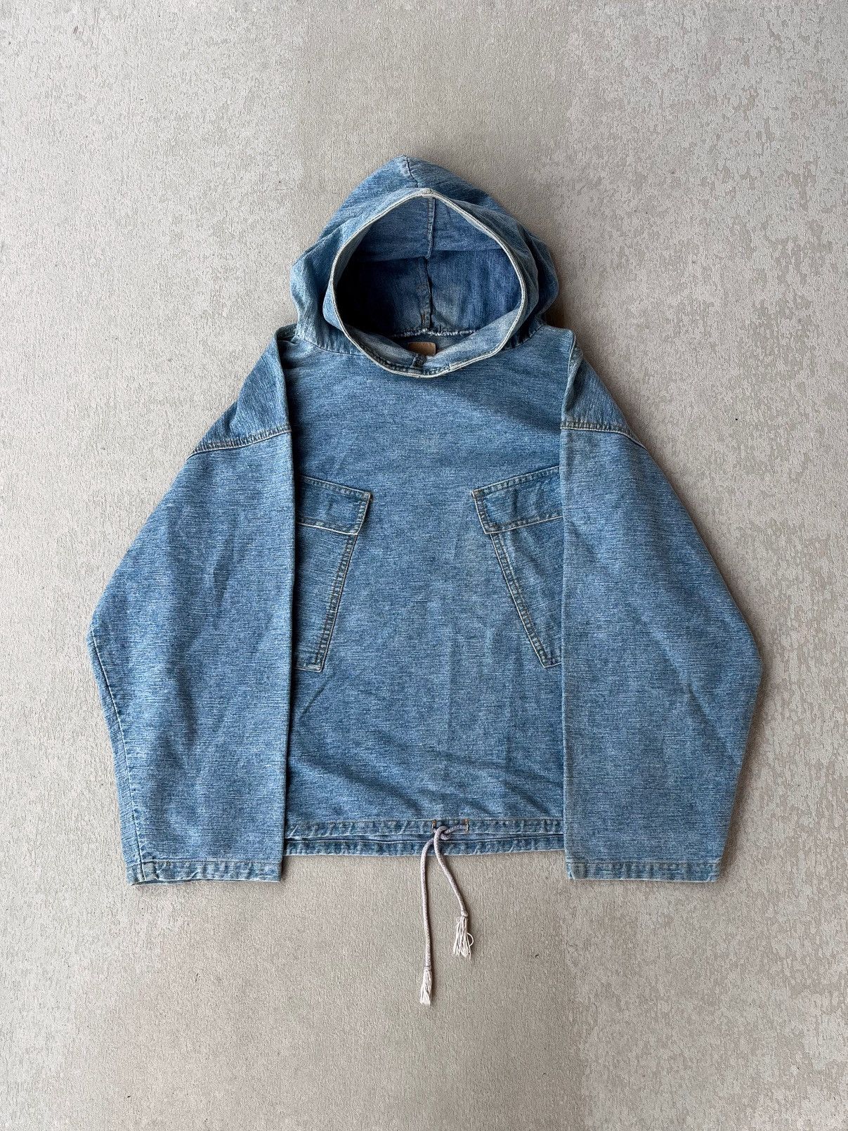 Japanese Brand Vtg Work MRK Denim Smock Jacket Size US M / EU 48-50 / 2 - 1 Thumbnail