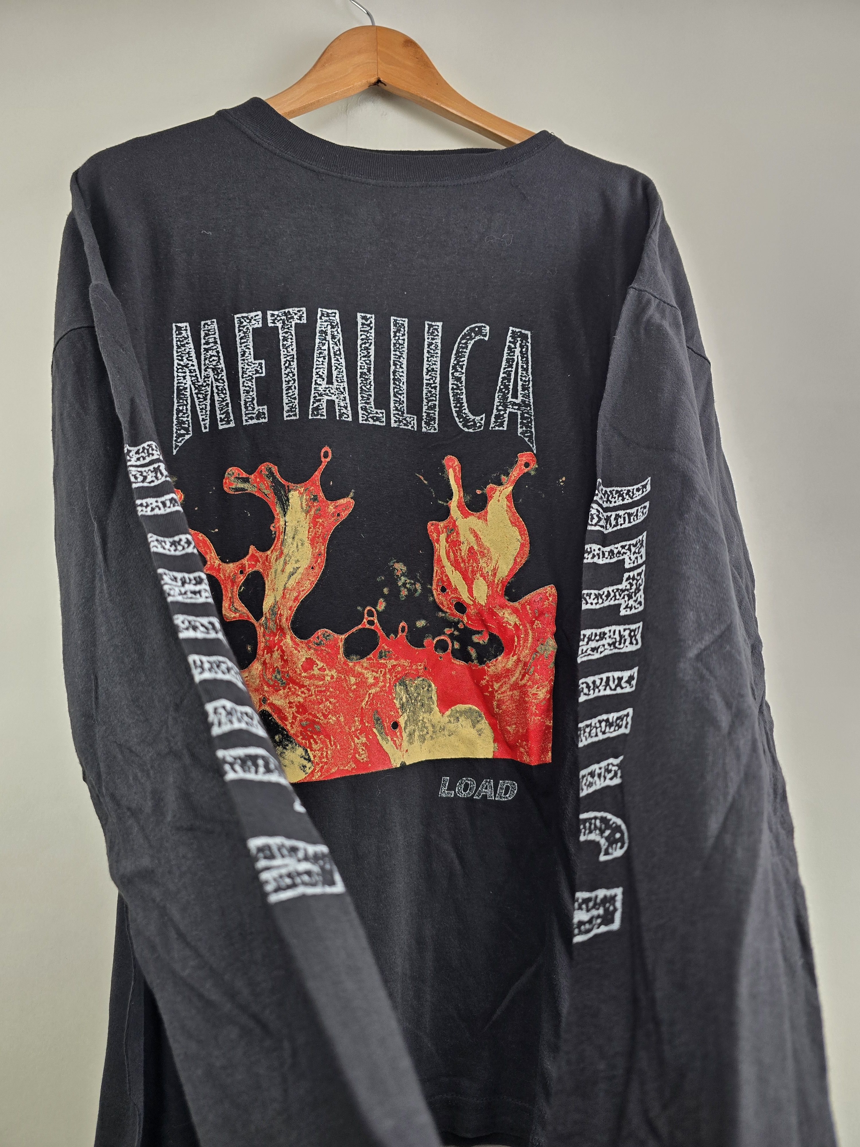 Band Tees × Metallica × Vintage 90s Metallica Load Long-sleeved XL 25.5" 30" Size US XL / EU 56 / 4 - 3 Thumbnail
