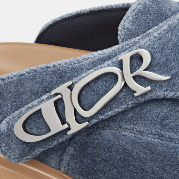 Dior o1w1db10426 3SA169 Aqua Mules in Blue Size US 9 / EU 42 - 4 Thumbnail