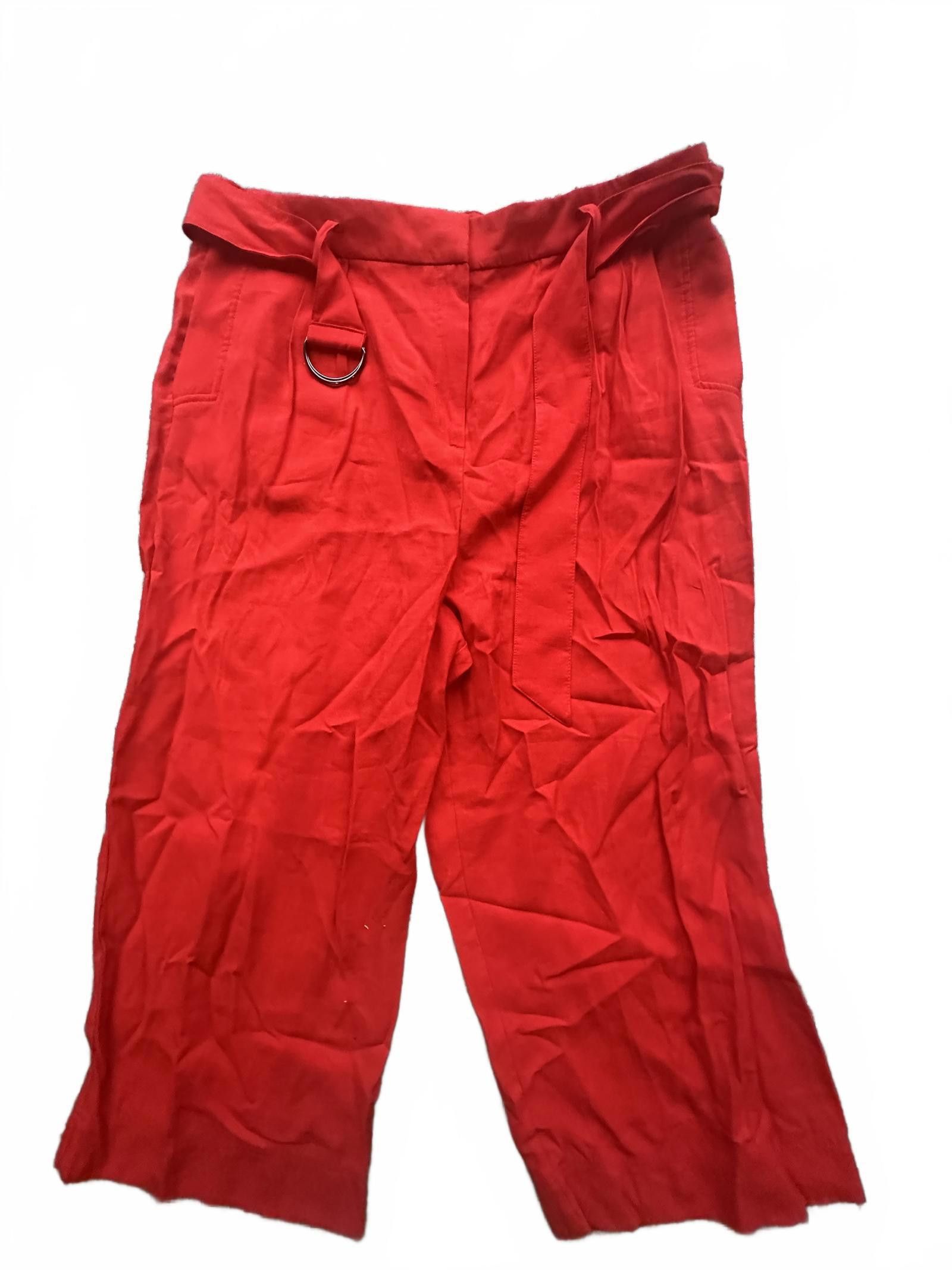 H&M Stylish Red Pants with Belt new with tags Size 40" / US 18 - 1 Preview