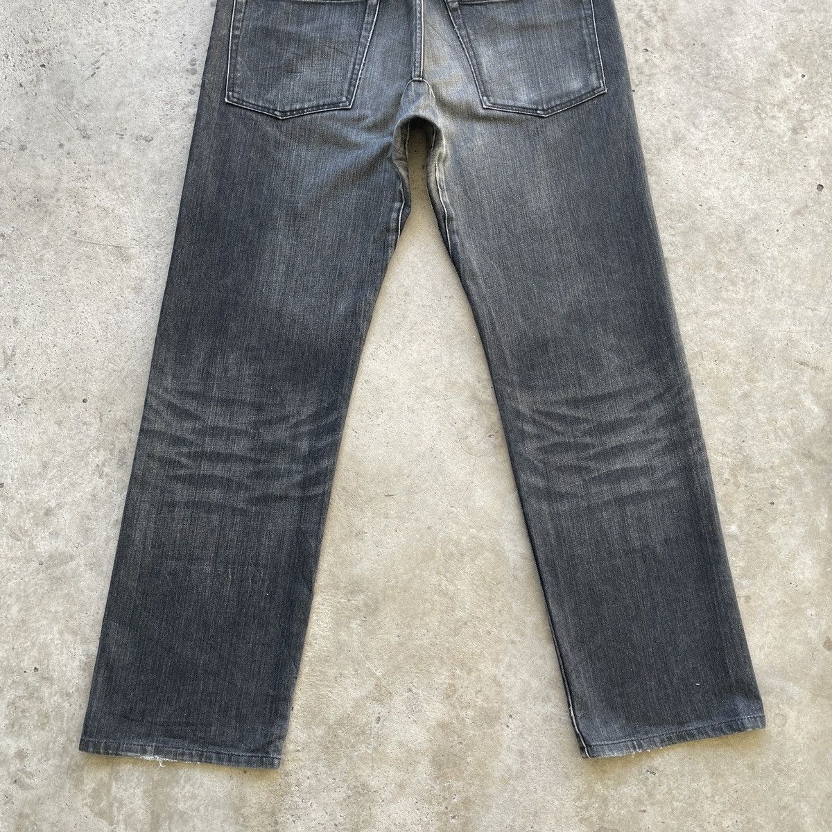 Japanese Brand Vintage Japanese Black Faded Denim Jeans Pants W33x30 Size US 33 - 11 Thumbnail