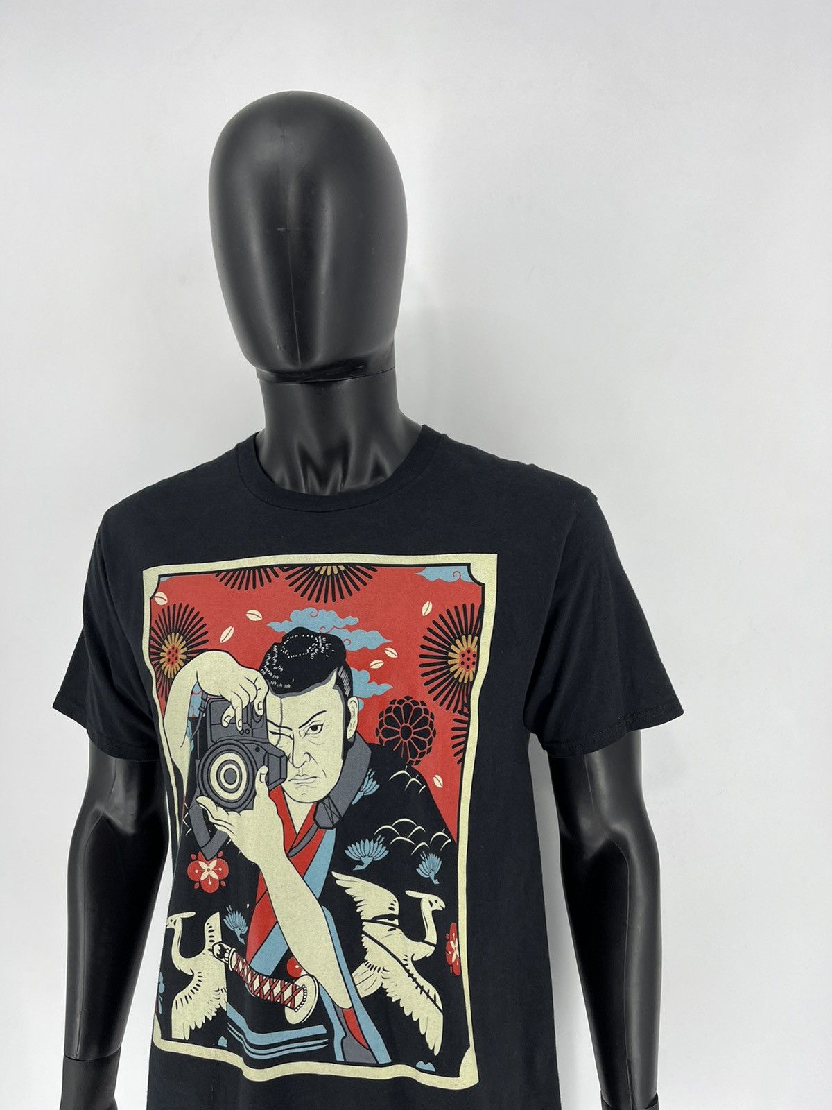 Anime × Vintage Vintage Y2K Photographer Anima Face Tee Art Streetwear Size US L / EU 52-54 / 3 - 4 Thumbnail