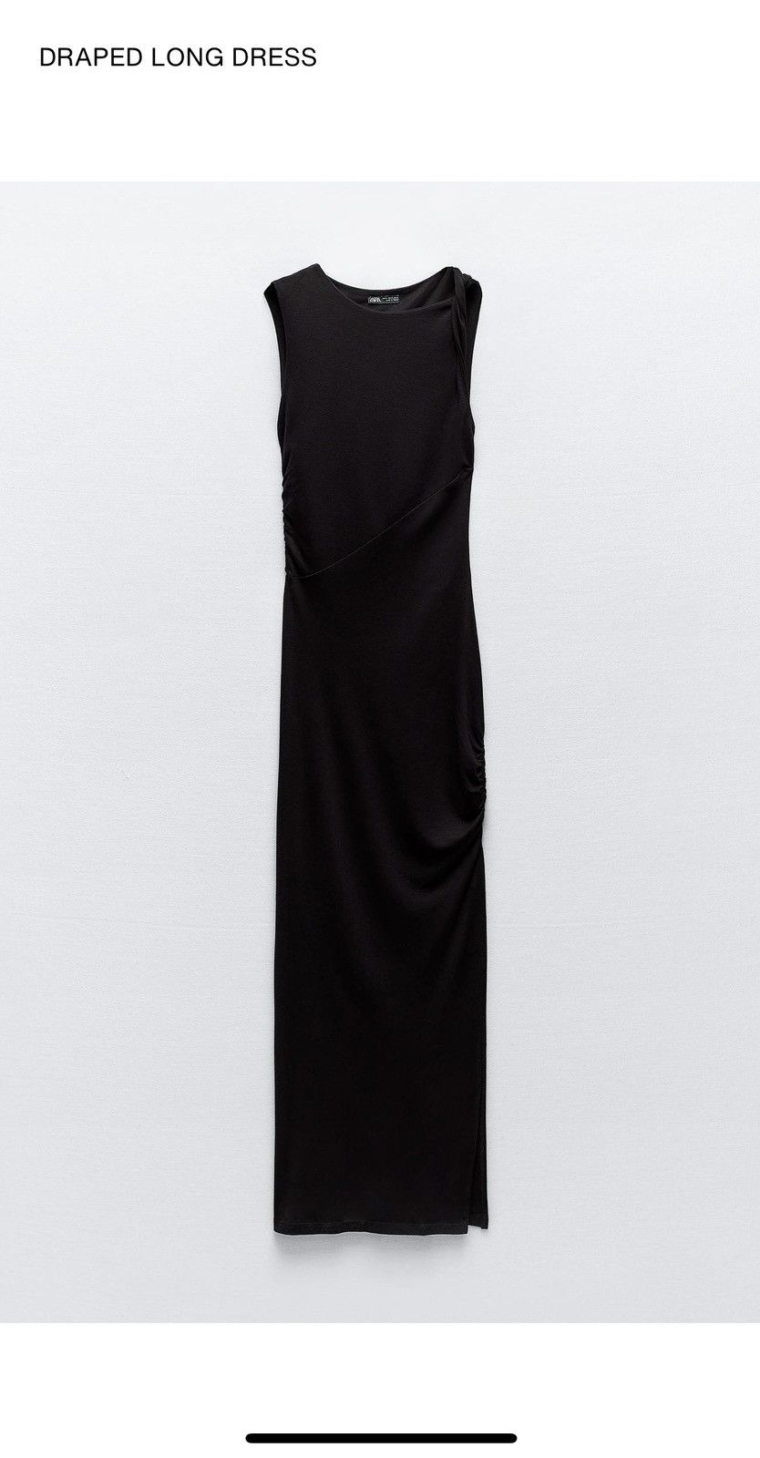 Zara Draped Long Dress Size M / US 6-8 / IT 42-44 - 2 Thumbnail