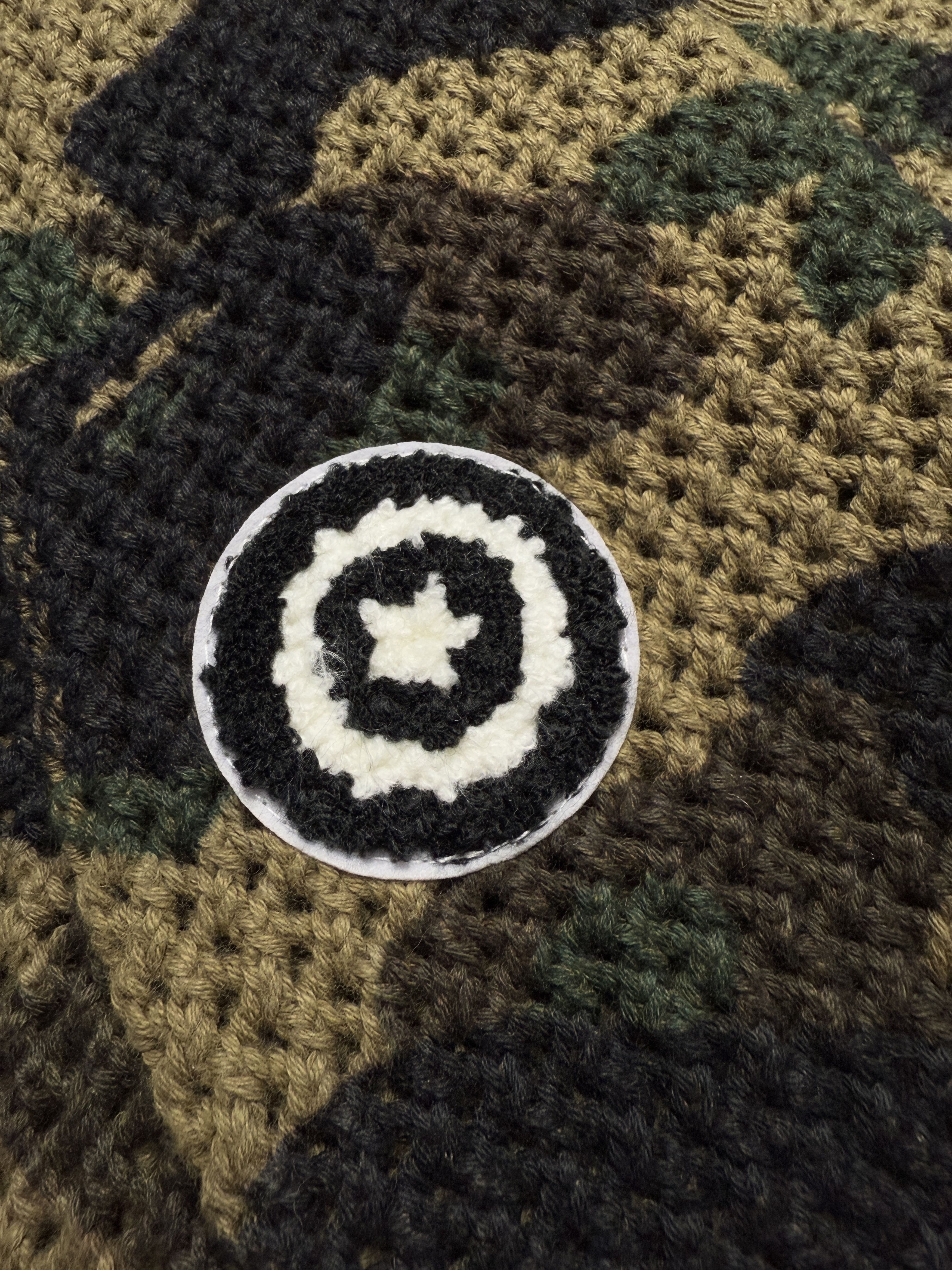 Bape 1ST CAMO CROCHET SHARK FULL ZIP HOODIE Size US L / EU 52-54 / 3 - 12 Thumbnail