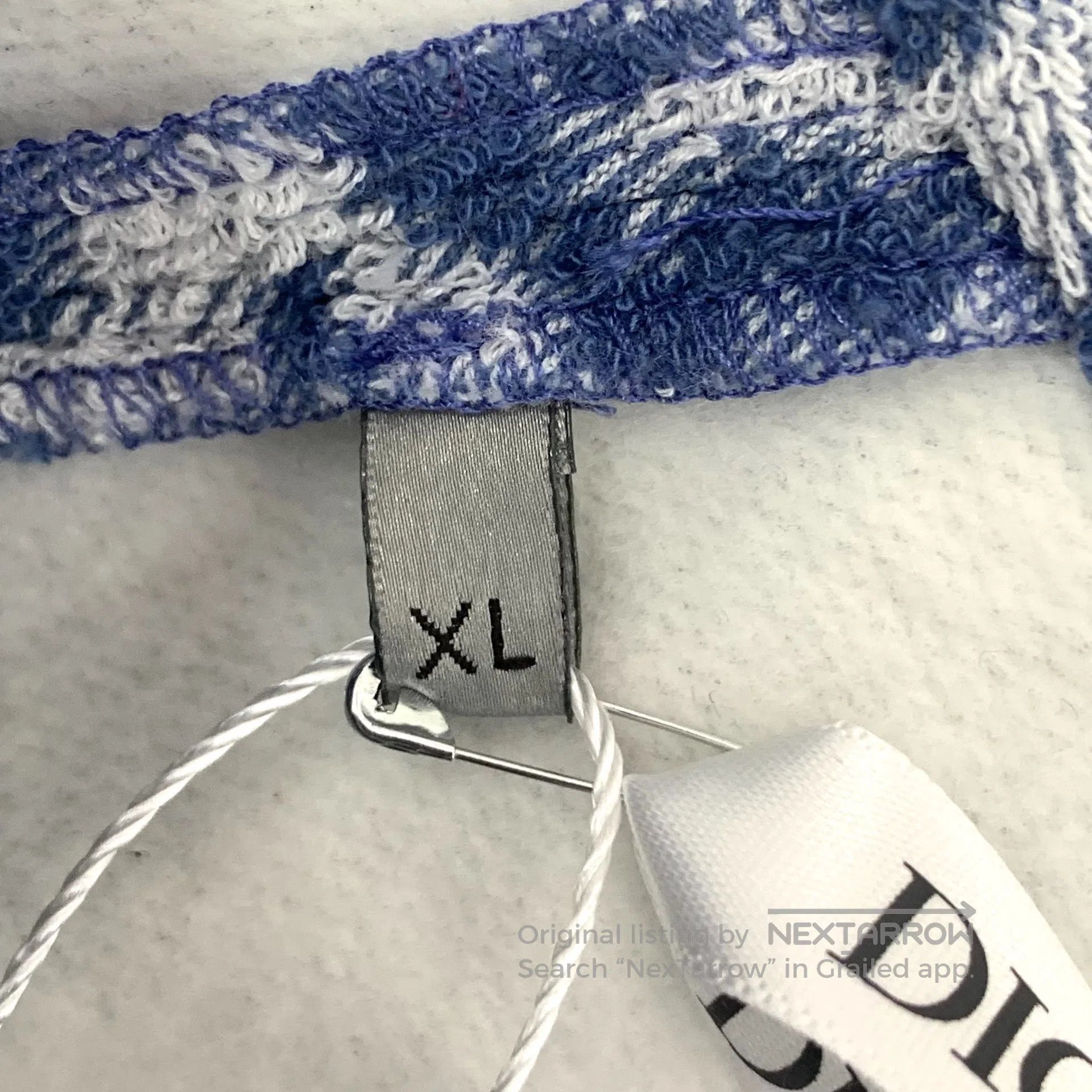 Dior Dior Blue Logo Jacquard Full Print Cotton Hooded Sleeveles Size XL / US 12-14 / IT 48-50 - 7 Thumbnail