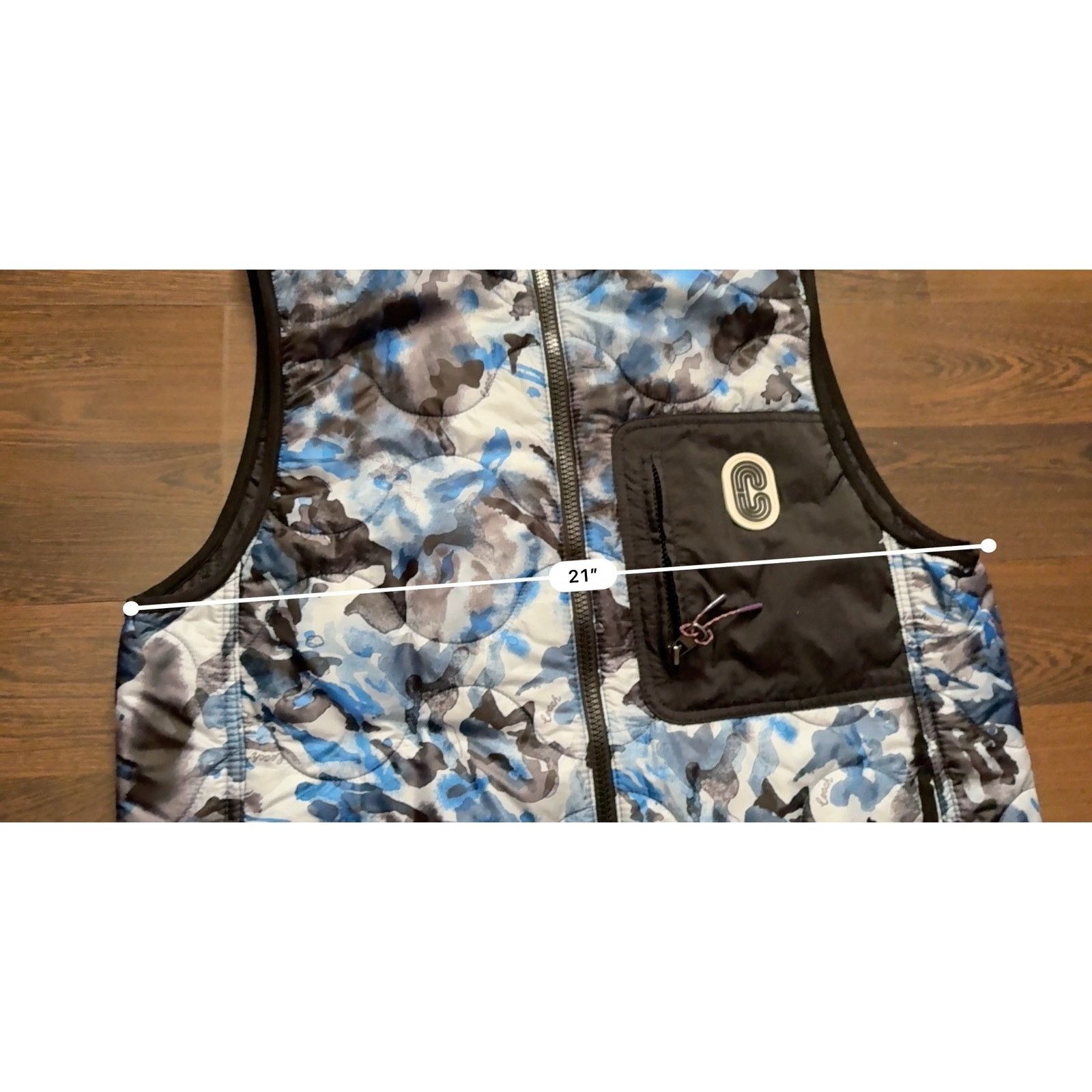 Coach Coach Quilted Men's Blue Camo Vest Size L Large Lightweight Size US L / EU 52-54 / 3 - 15 Thumbnail