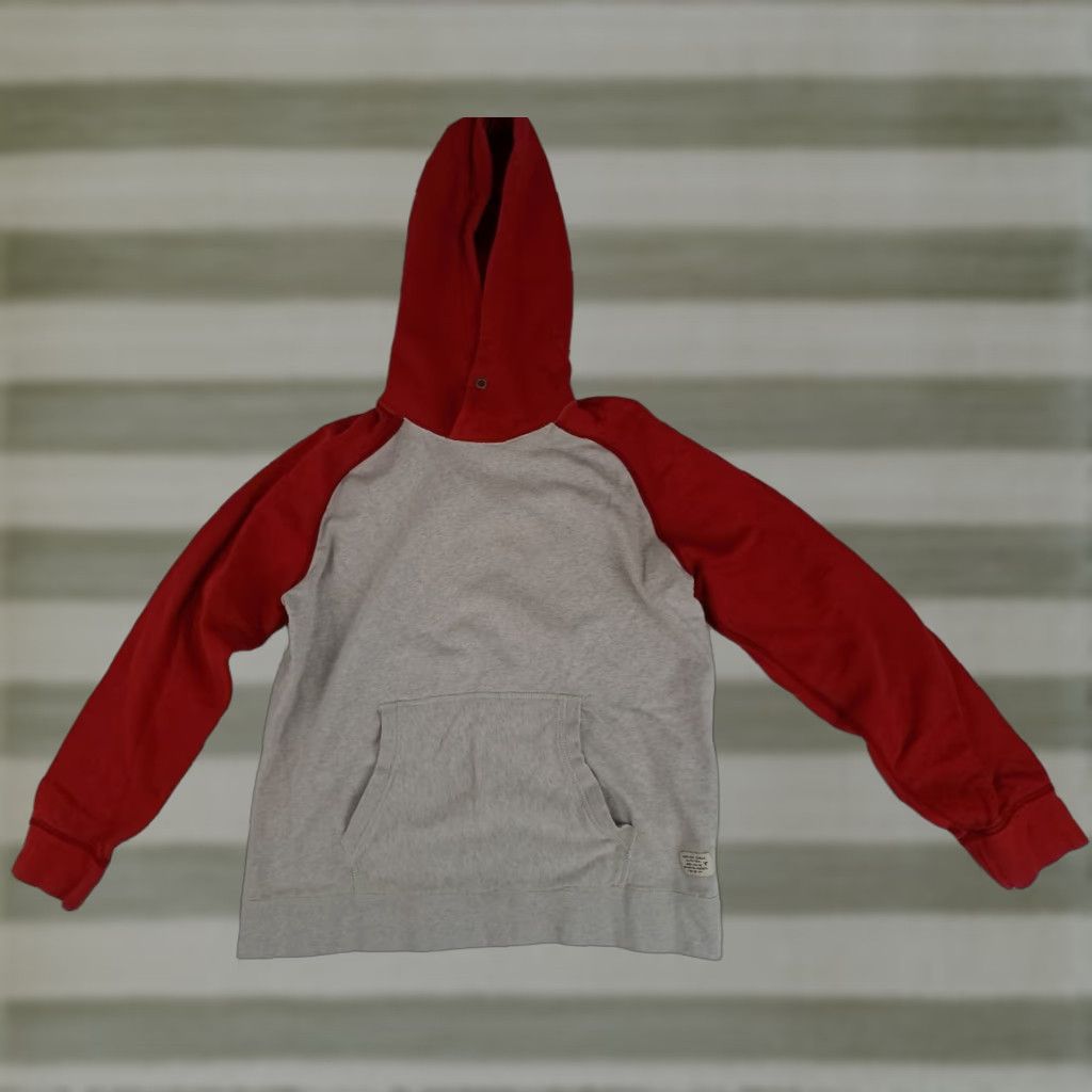 American Eagle Outfitters VINTAGE American Eagle Outfitters Red & Grey Cotton Hooded Sweatshirt L Unisex Adults 24in 24in pit to pit Size US L / EU 52-54 / 3 - 1 Thumbnail