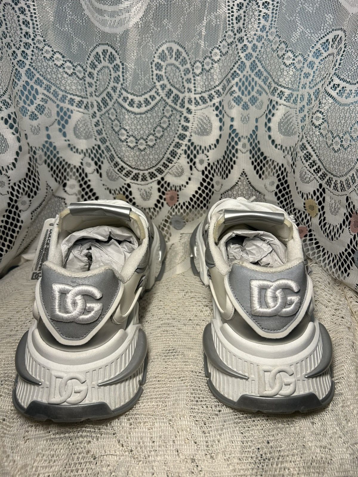 Dolce & Gabbana Dolce & Gabbana Air Master ‘Silver White’ sneakers Size US 9.5 / EU 42-43 - 4 Thumbnail