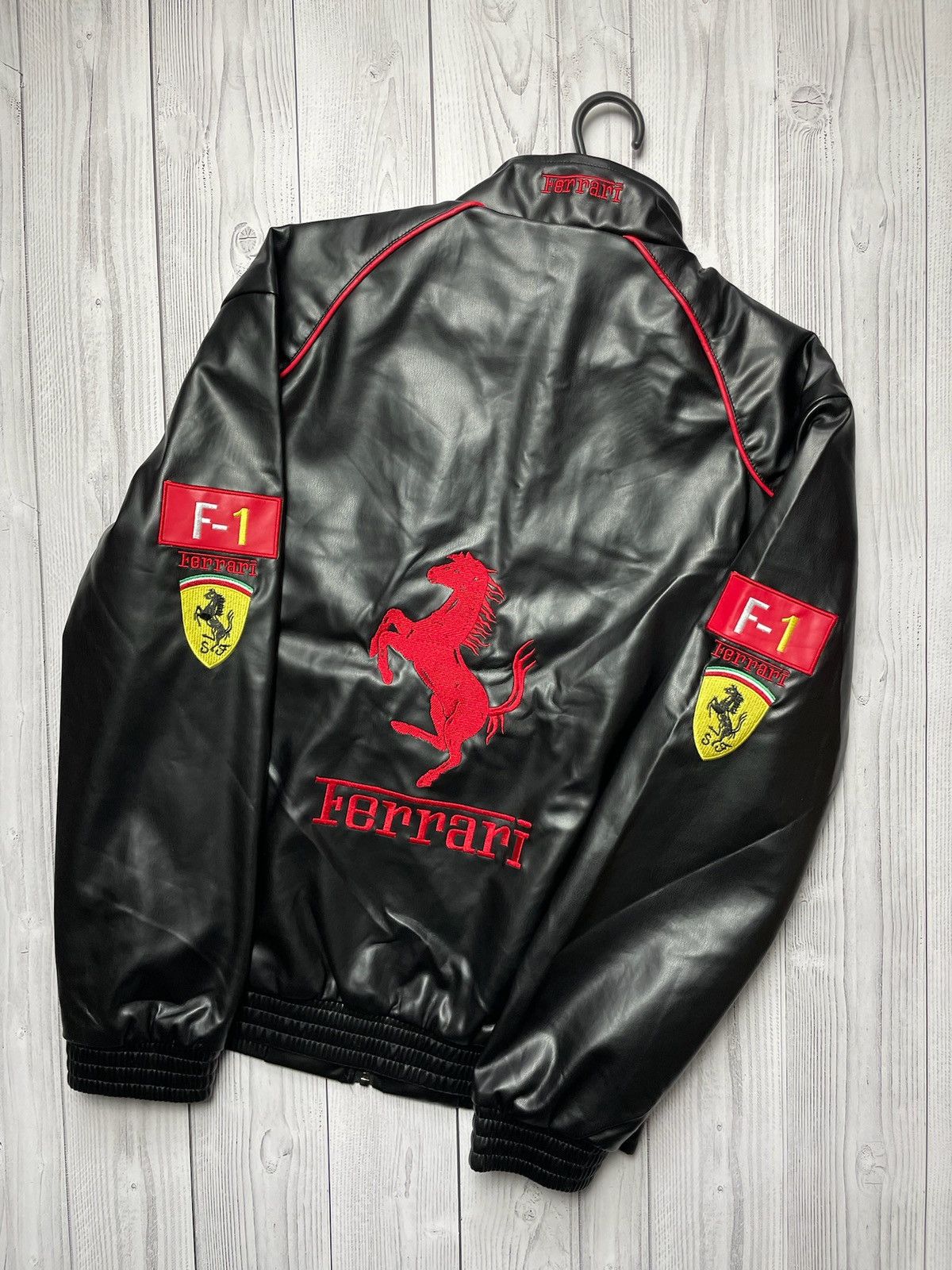 Vintage Vintage Ferrari racing jacket rare black size M, Size US M / EU 48-50 / 2 - 2 Thumbnail