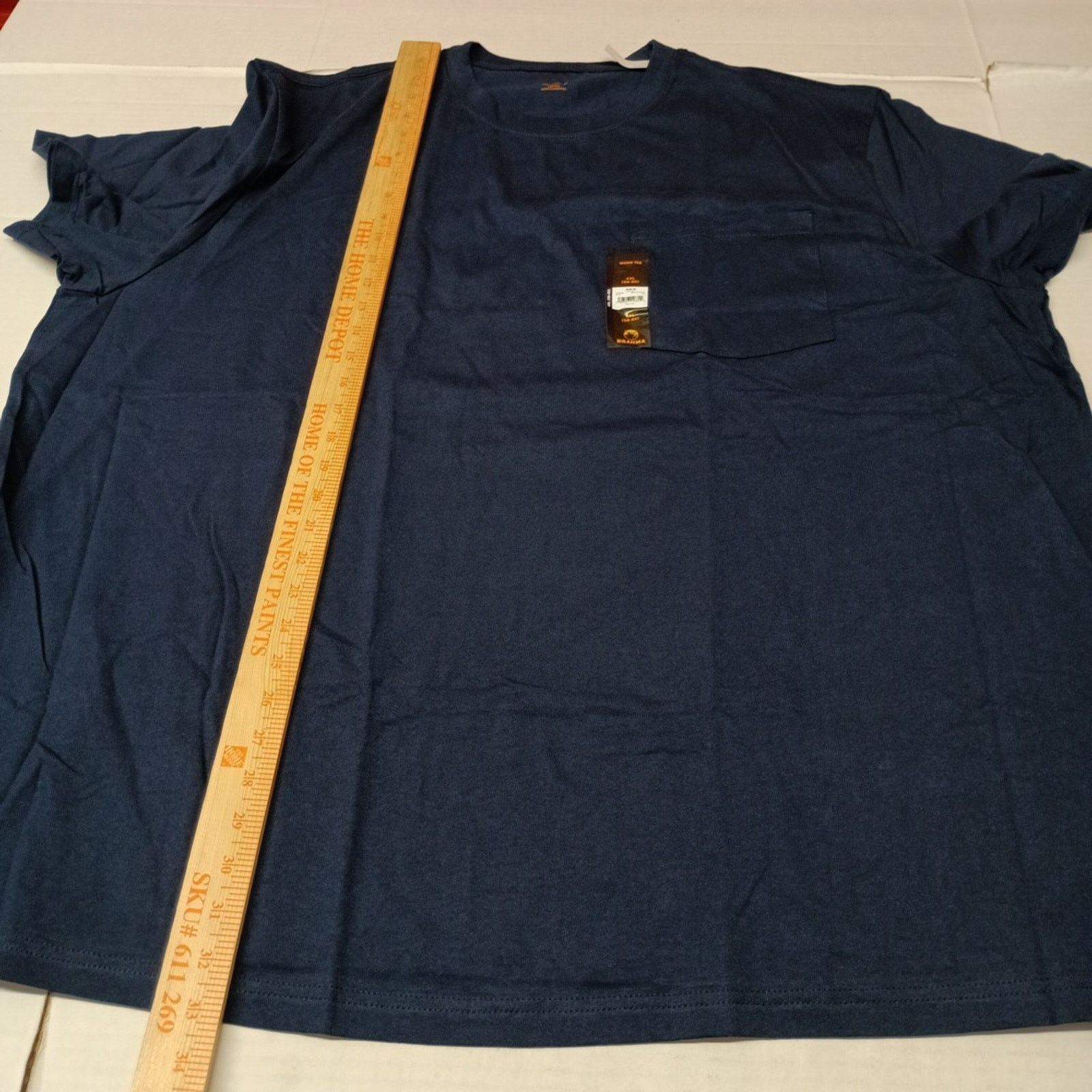 Other 2 Brahma Short Sleeve Work T-Shirt 4XL 58-60 Blue Pocket Tee Size US XXL / EU 58 / 5 - 6 Thumbnail