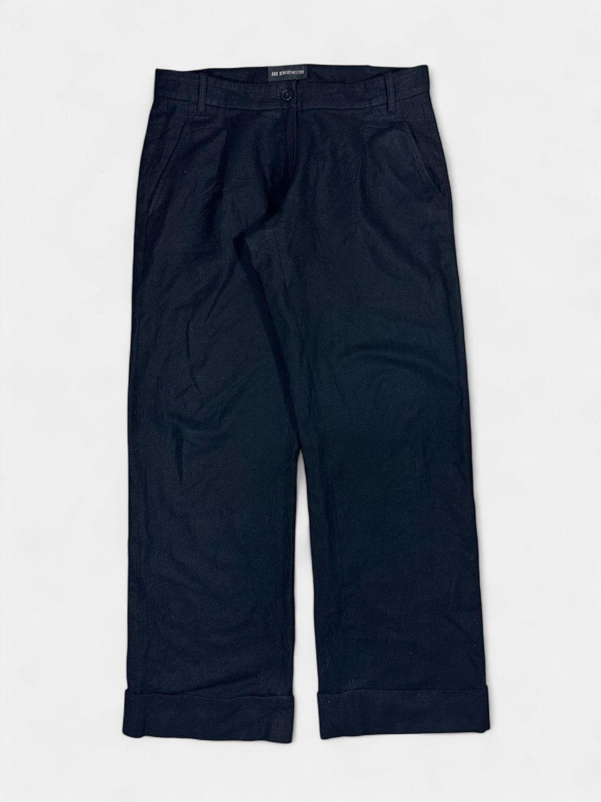 Ann Demeulemeester Ann Demeulemeester - Casual Black Trousers Size US 38 / EU 54 - 1 Thumbnail