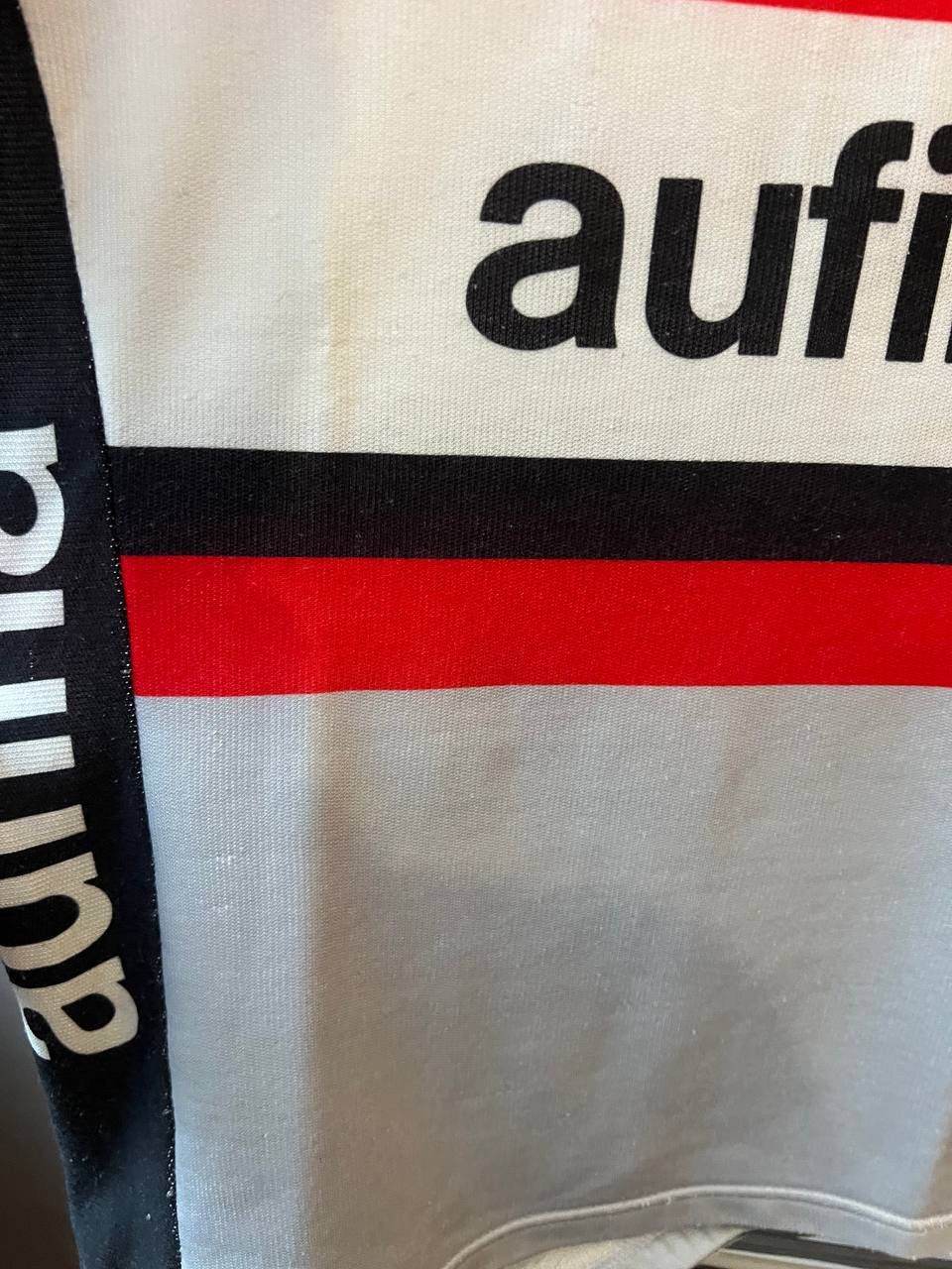 Vintage RARE 1978/86 CILO AUFINA TEAM SWITZERLAND CYCLING BIKEJERSEY Size US M / EU 48-50 / 2 - 13 Thumbnail