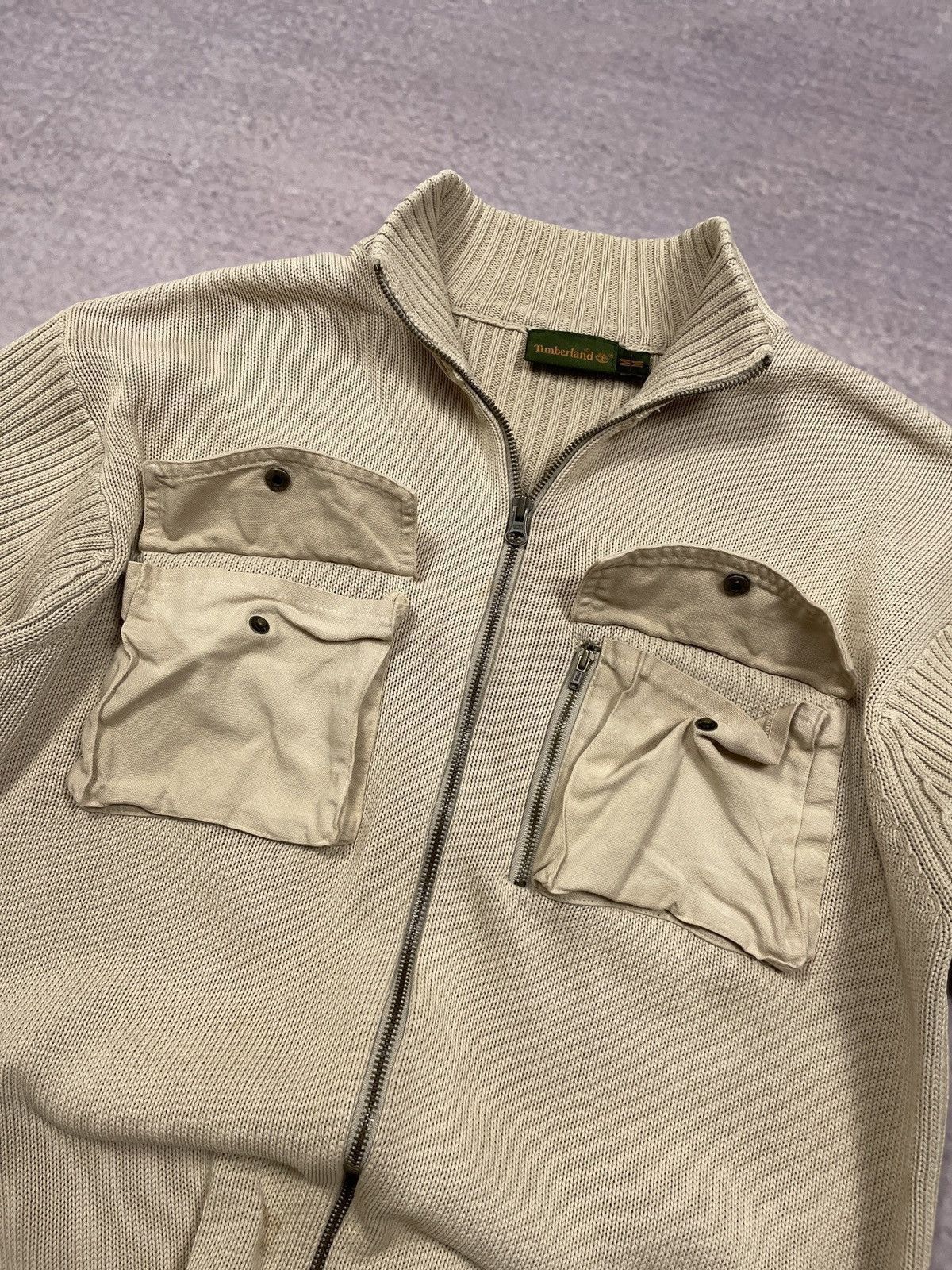 Le Grande Bleu (L.G.B.) Vintage LGB IfSixWasNine Style Timberland Pocket Zip Sweater Size US XL / EU 56 / 4 - 5 Thumbnail