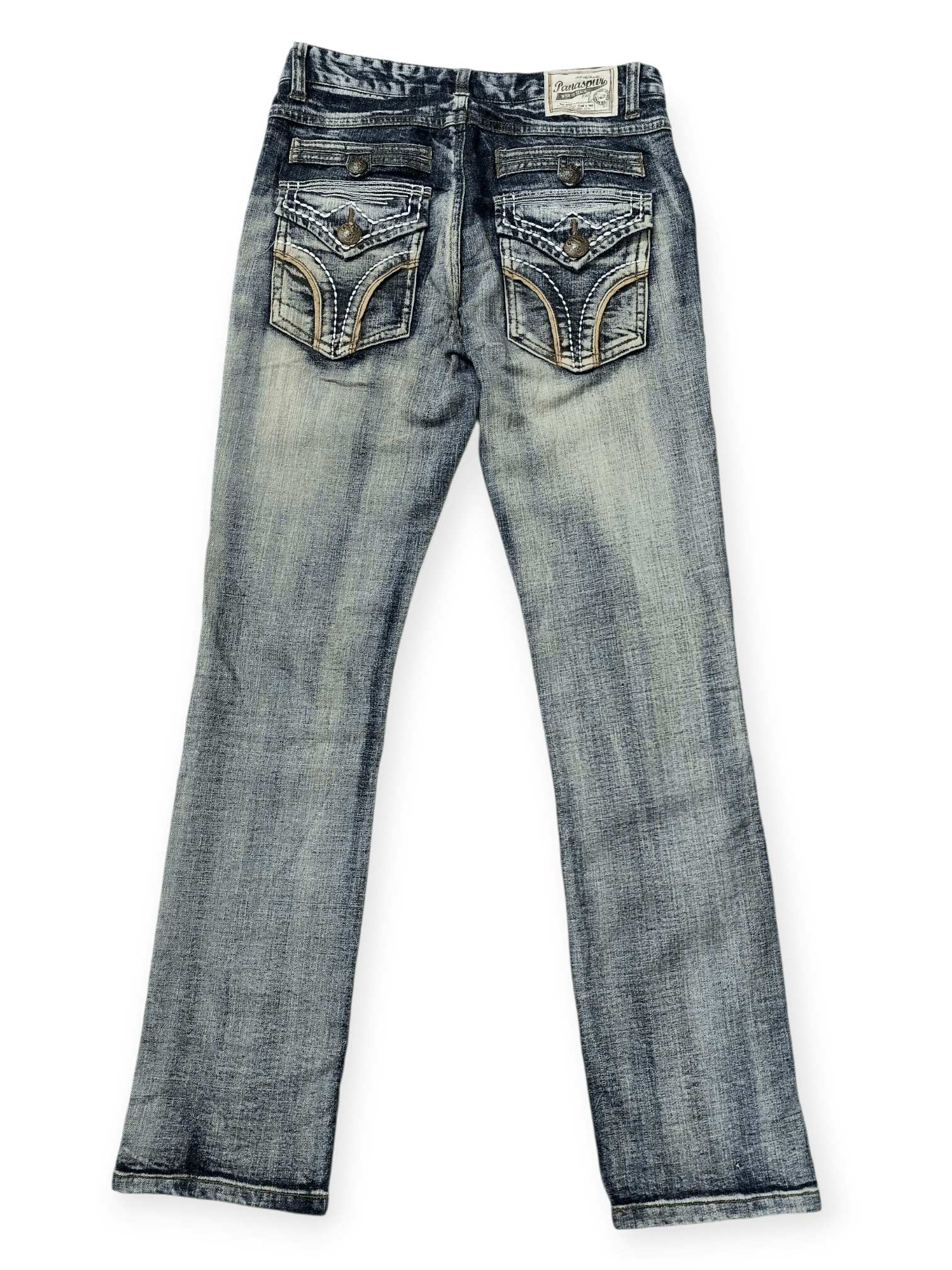 Vintage Vintage Panaspur Y2K Aesthetic Wash Straight Leg Denim Jeans Size US 30 / EU 46 - 1 Thumbnail