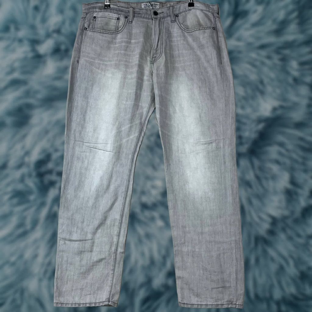 Lucky Brand Lucky Brand Mens Jeans Straight Slim Light Gray 36x30 Denim Cotton Spandex Regular Inseam 30in Mens Size US 36 / EU 52 - 1 Thumbnail