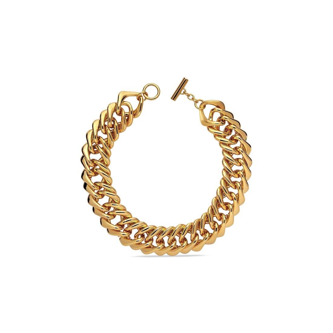 Balenciaga o1w1db10825 Size: OS / Linked Necklace in Gold Size ONE SIZE - 2 Thumbnail