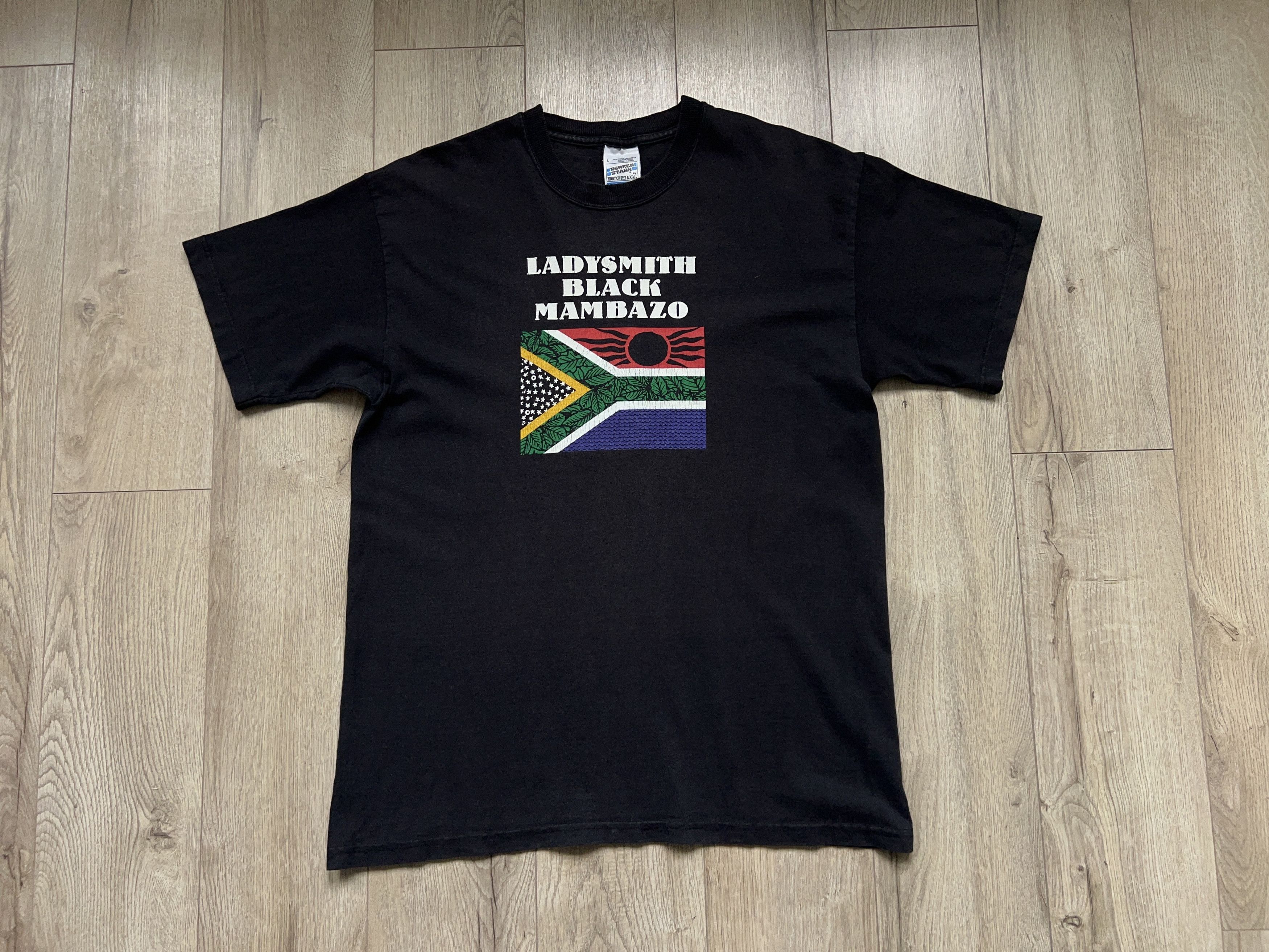 Vintage Ladysmith Black Mambazo Summer Vacation Tour T Shirt Tee Size US L / EU 52-54 / 3 - 1 Thumbnail