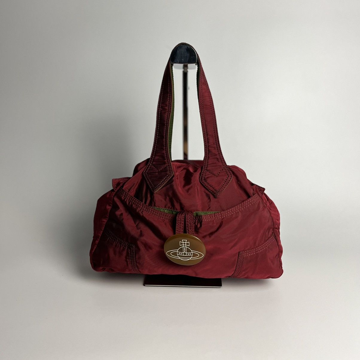 Vintage Vivienne Westwood Nylon Shoulder Bag in Red, Women's