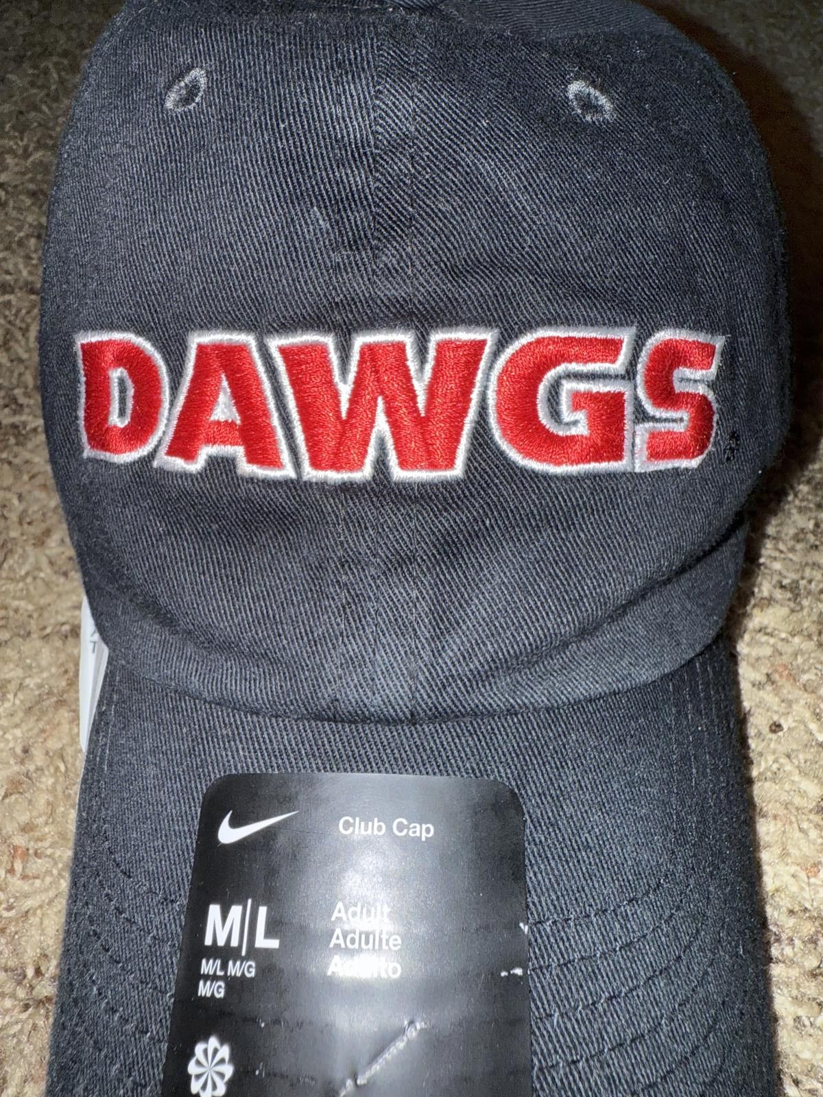 Nike Nike Georgia Bulldogs Club Cap Adjustable Black Campus Cap Hat UGA Sample Size ONE SIZE - 2 Thumbnail