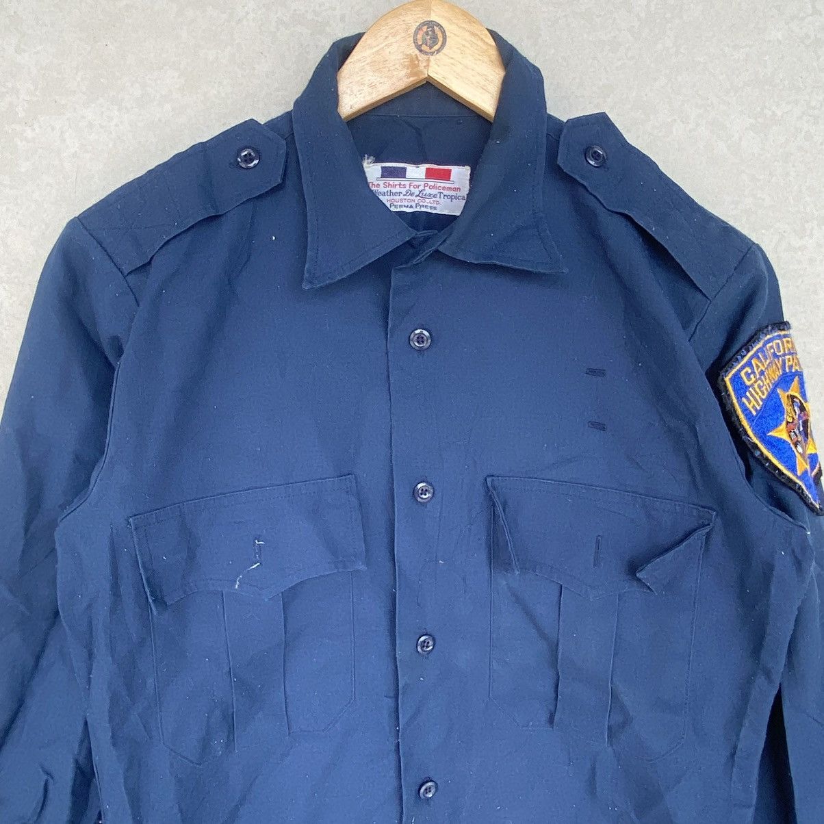 Other Vintage Policeman Uniform Shirt With A Button Up Navy Blue Size US M / EU 48-50 / 2 - 4 Thumbnail