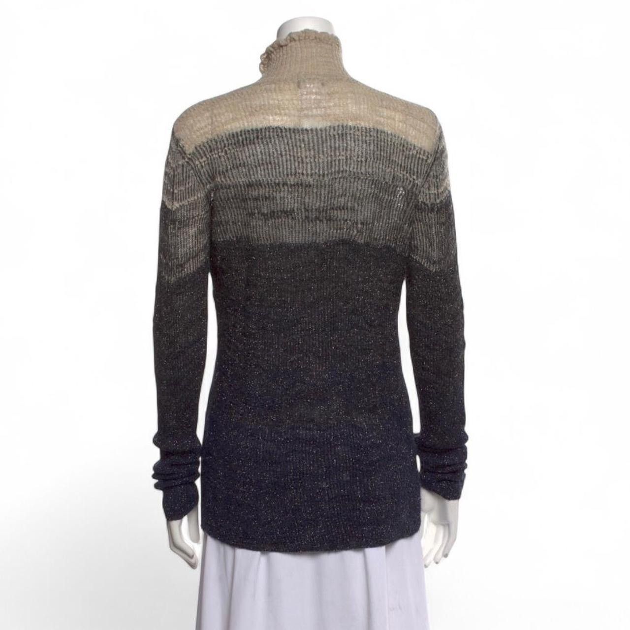 Chanel Chanel 2011 Alpaca Shimmering Metallic Ombré Turtleneck Size M / US 6-8 / IT 42-44 - 2 Thumbnail