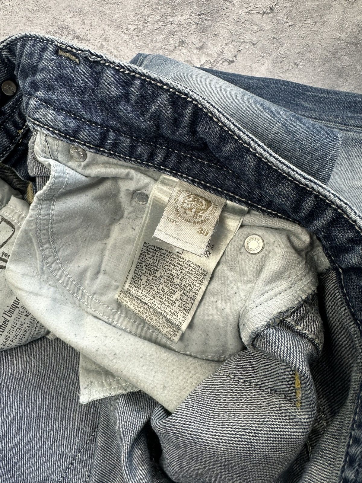 Diesel Diesel Industry Vintage Distressed Denim Faded Jeans 30 Size US 30 / EU 46 - 10 Thumbnail