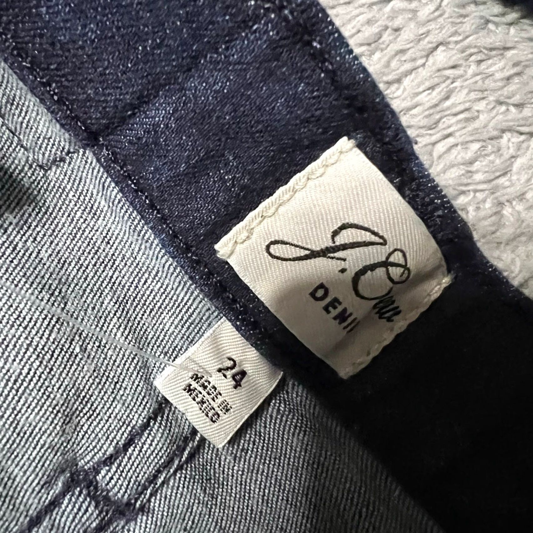 J.Crew VINTAGE J.Crew Straight Jeans Womens 24 Dark High Rise 25x28.5 Blue Trousers Regular Women Size 42" / US 20 - 6 Thumbnail