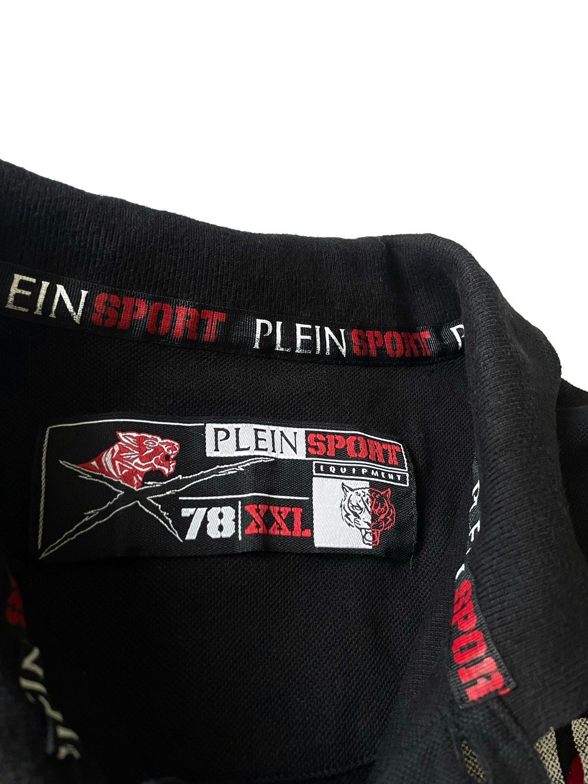 Philipp Plein Philipp Plein Sport Black Polo Size XXL Big Logo Luxury Size US XL / EU 56 / 4 - 7 Thumbnail