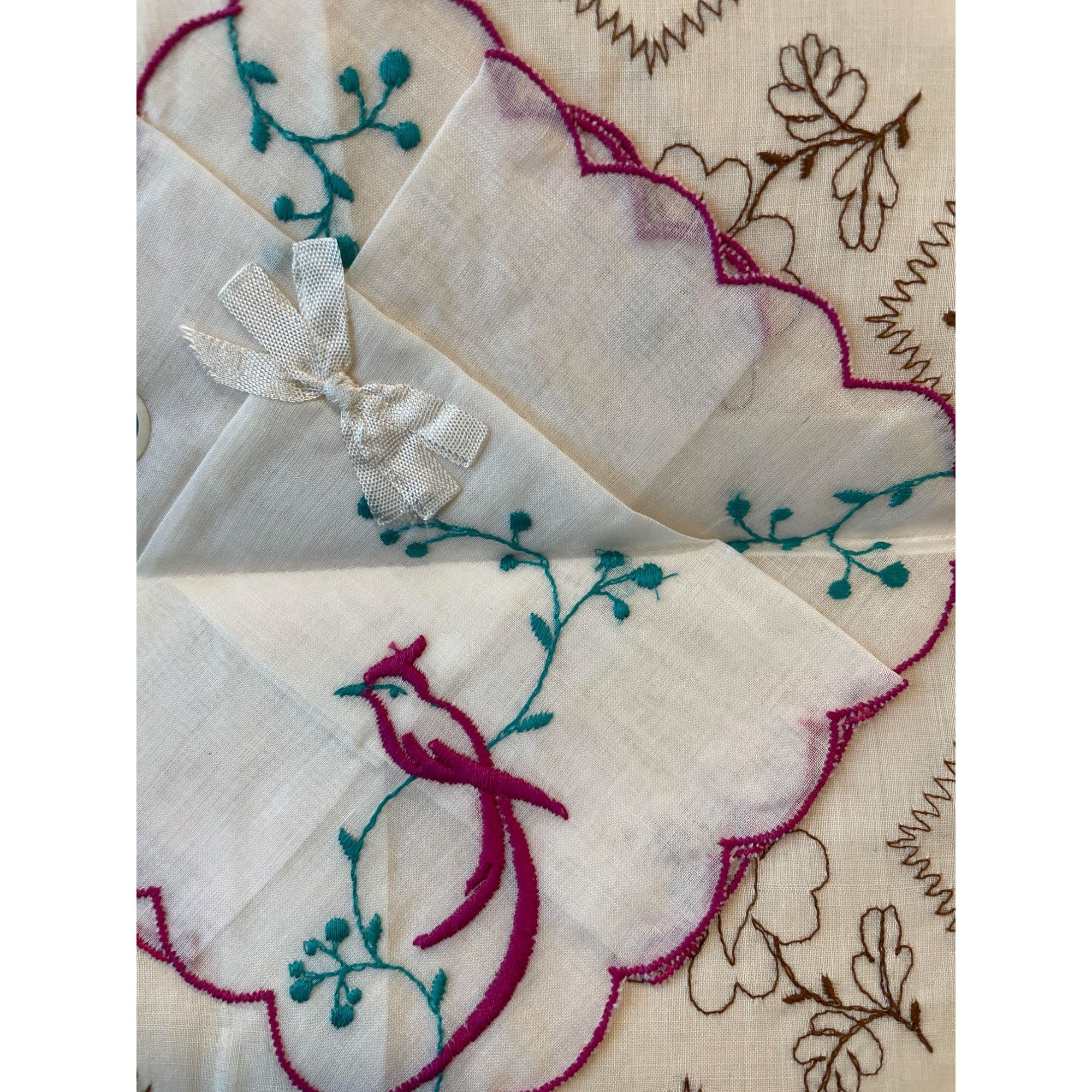 Other Beautiful Embroidery Antique Handkerchief (New) Size ONE SIZE - 2 Thumbnail