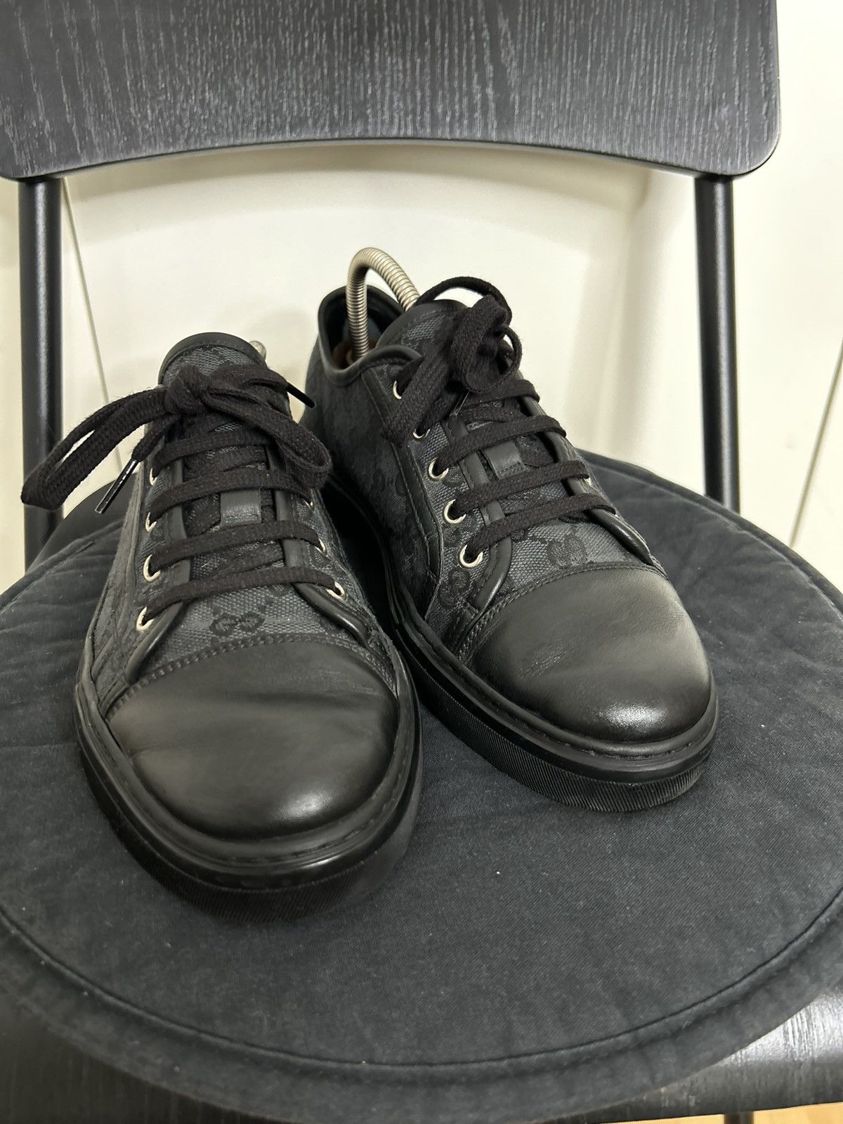 Gucci Gucci GG Canvas Low 'Black' Size US 8 / EU 41 - 4 Thumbnail