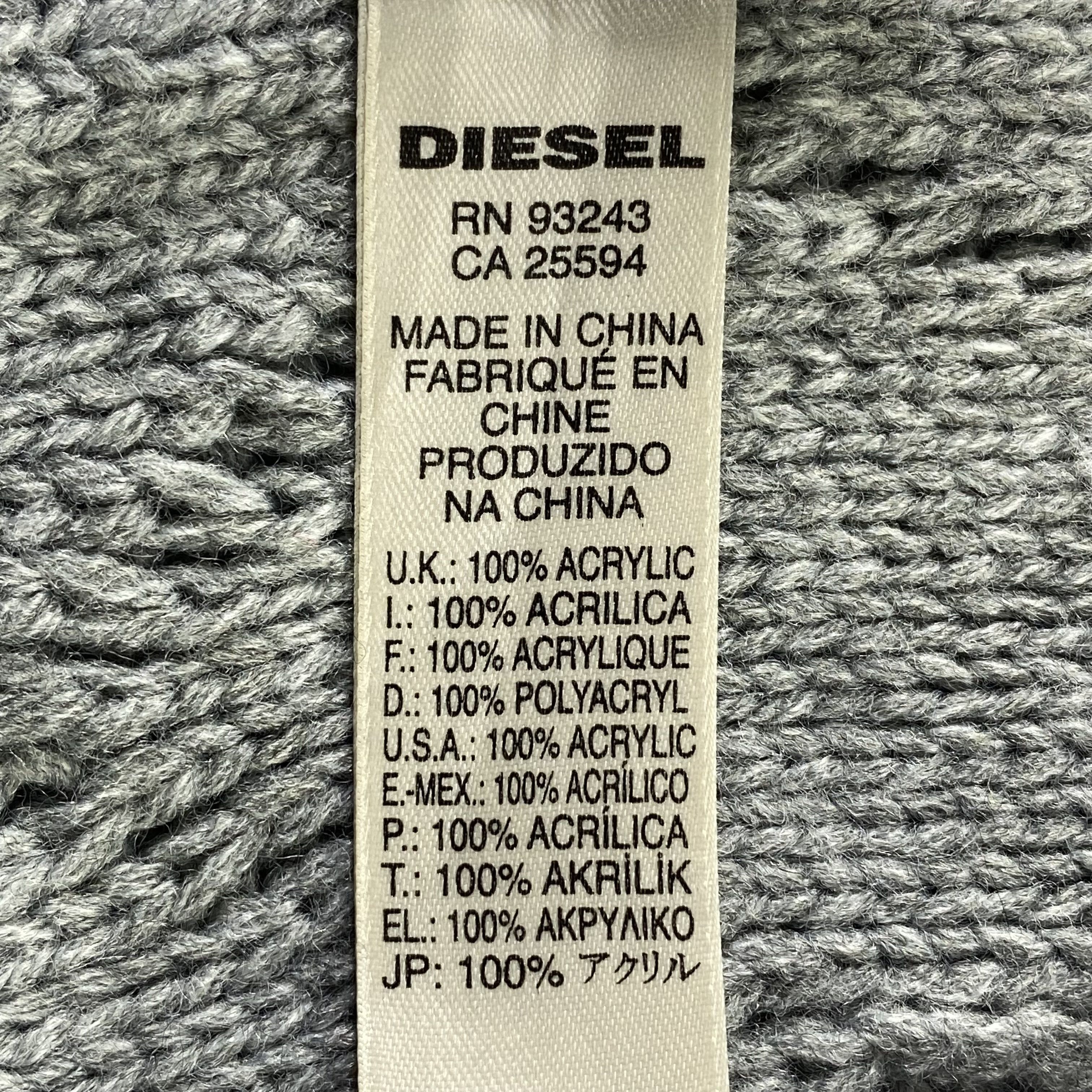 Diesel Cable Knit Diesel Scarf Neck Wrap Knitted Muffler Size ONE SIZE - 6 Thumbnail