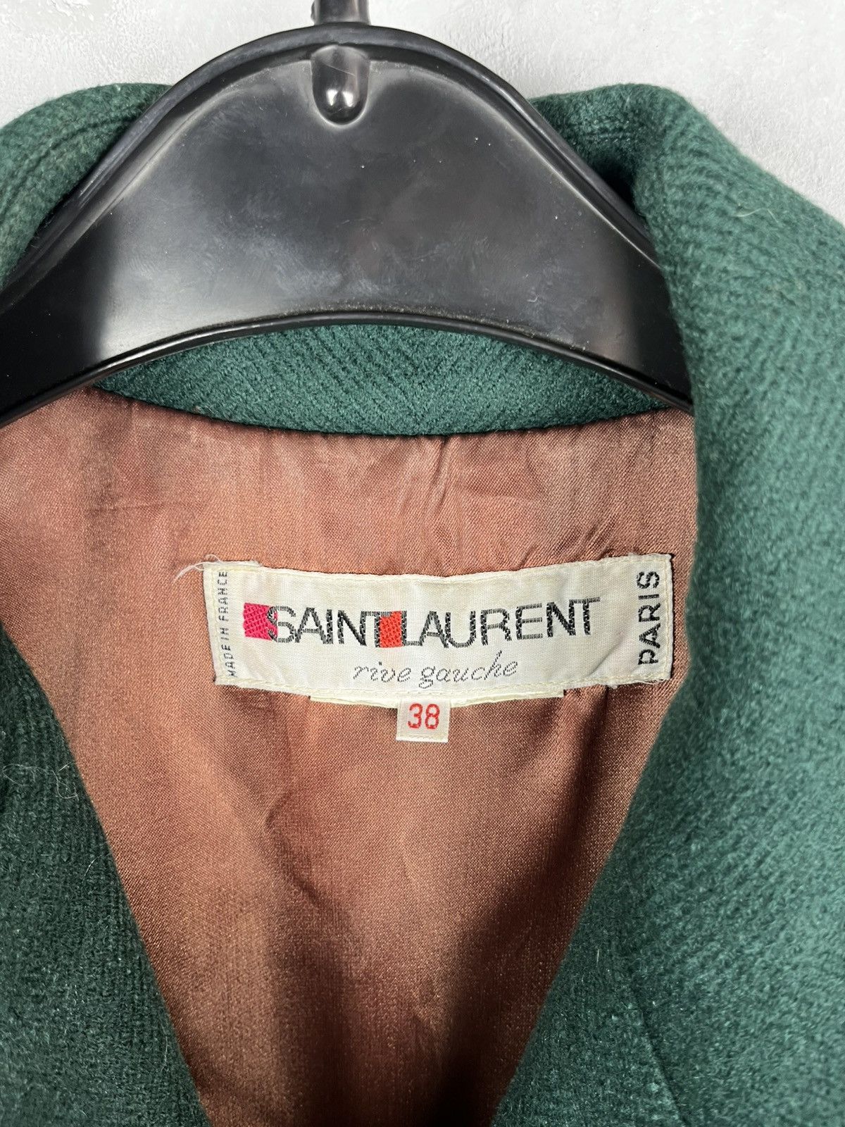 Yves Saint Laurent saint laurent gren coat vintage 80s Size S / US 4 / IT 40 - 9 Thumbnail